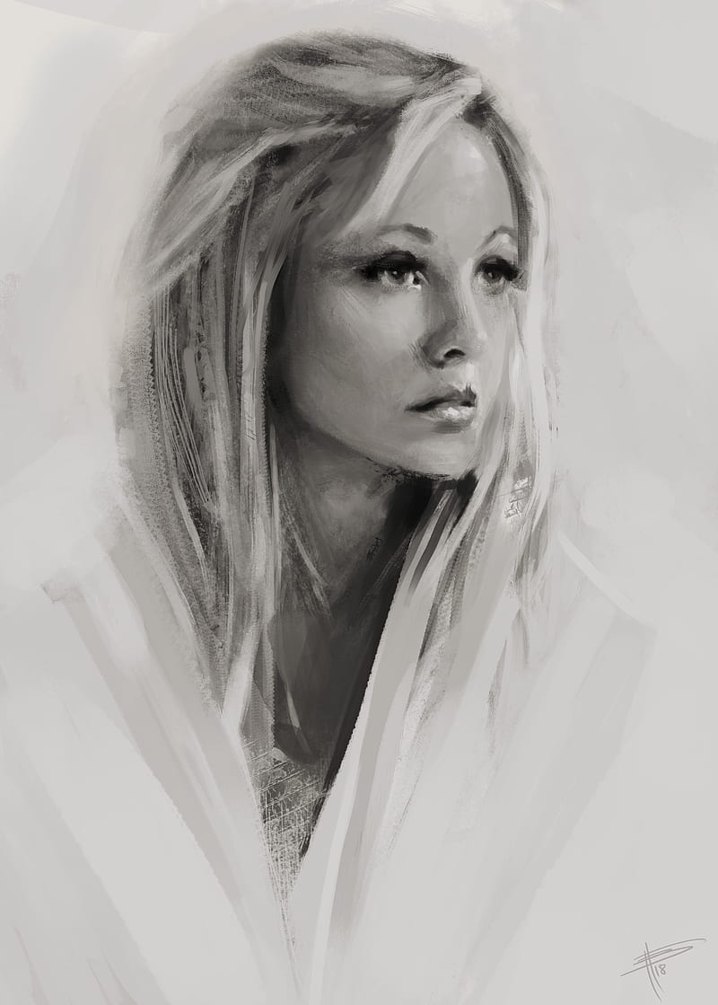 800x1119 ArtStation, drawing, portrait, portrait display, women, white background, digital art, HD phone wallpaper