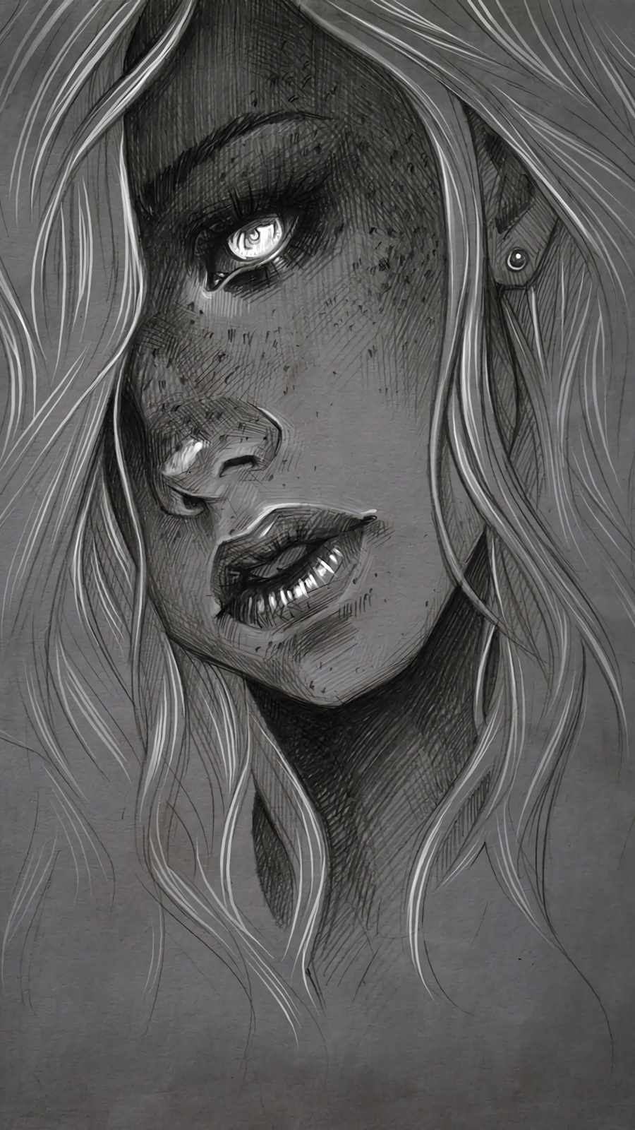 900x1600 Portrait Drawings Wallpaper