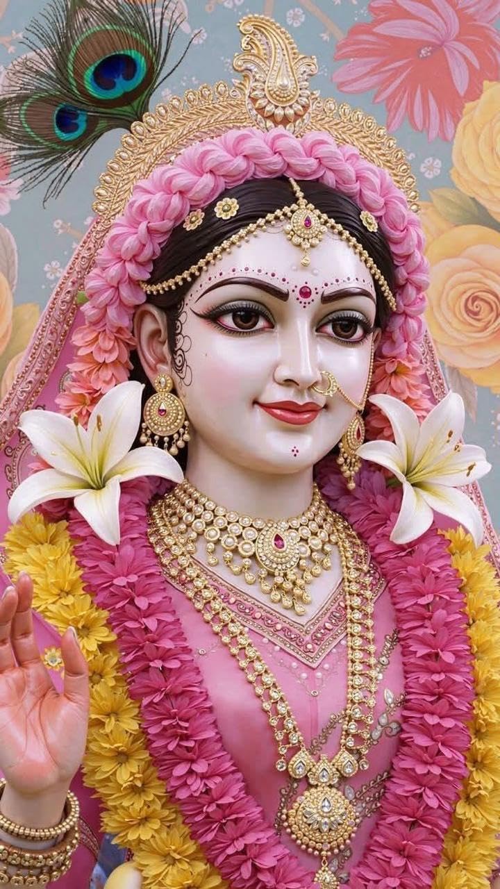 720x1280 Samriddhi Shri Radha Rani Divine Poster Wall Art Poster Wall Decor for Home, Office, and Living Room