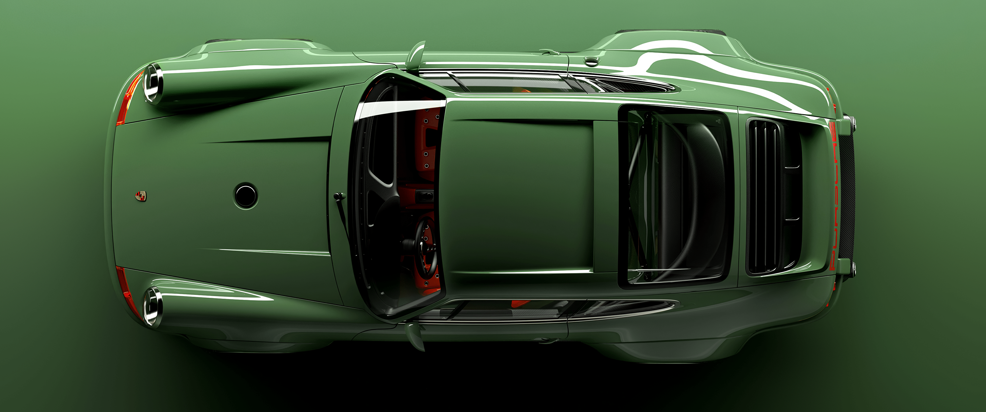 3440x1440 Porsche 911 (964) Reimagined by Singer x 1440