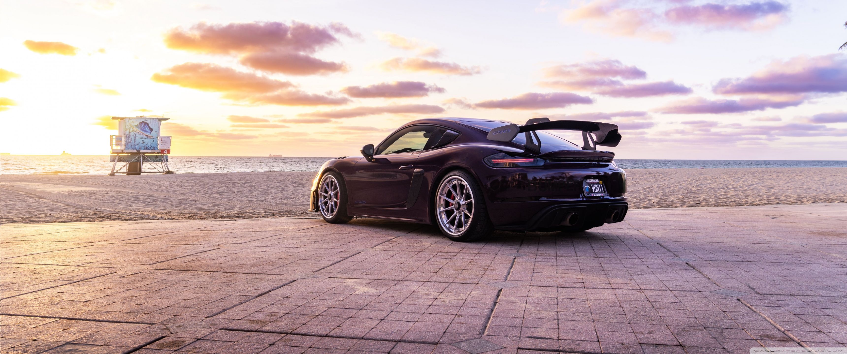 3440x1440 Porsche by the Beach 4K UHD Wallpaper for UltraHD Desktop and TV : Widescreen and UltraWide Display : Dual Monitor : Smartphone and Tablet Devices