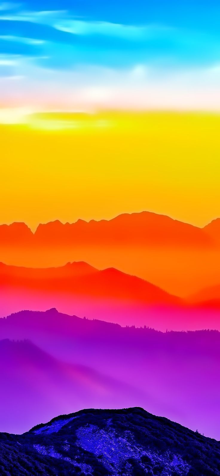 736x1593 Vivid colors iPhone wallpaper pack