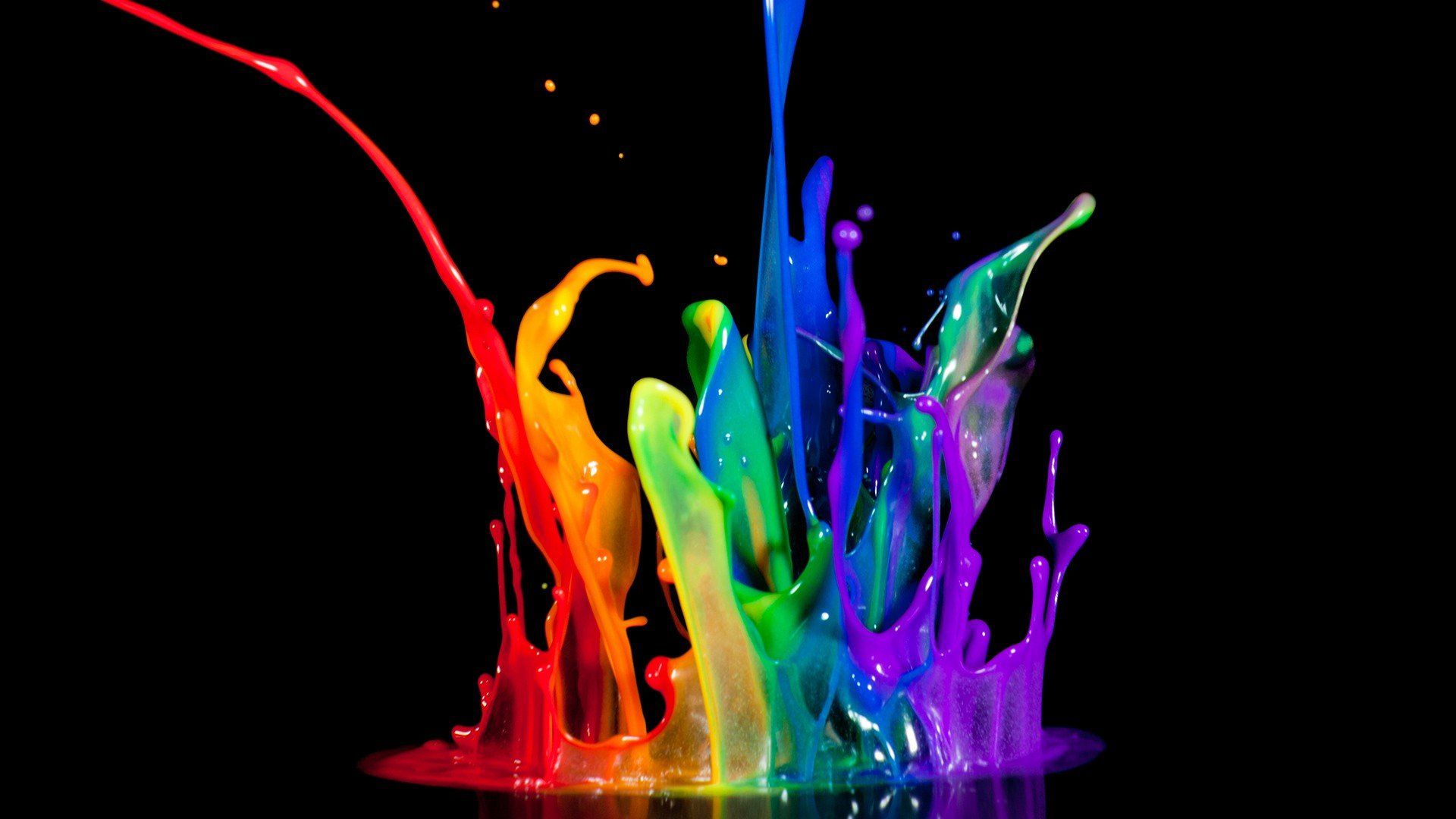 1920x1080 Vibrant Splash: Artistic HD Wallpaper of Colorsx1080