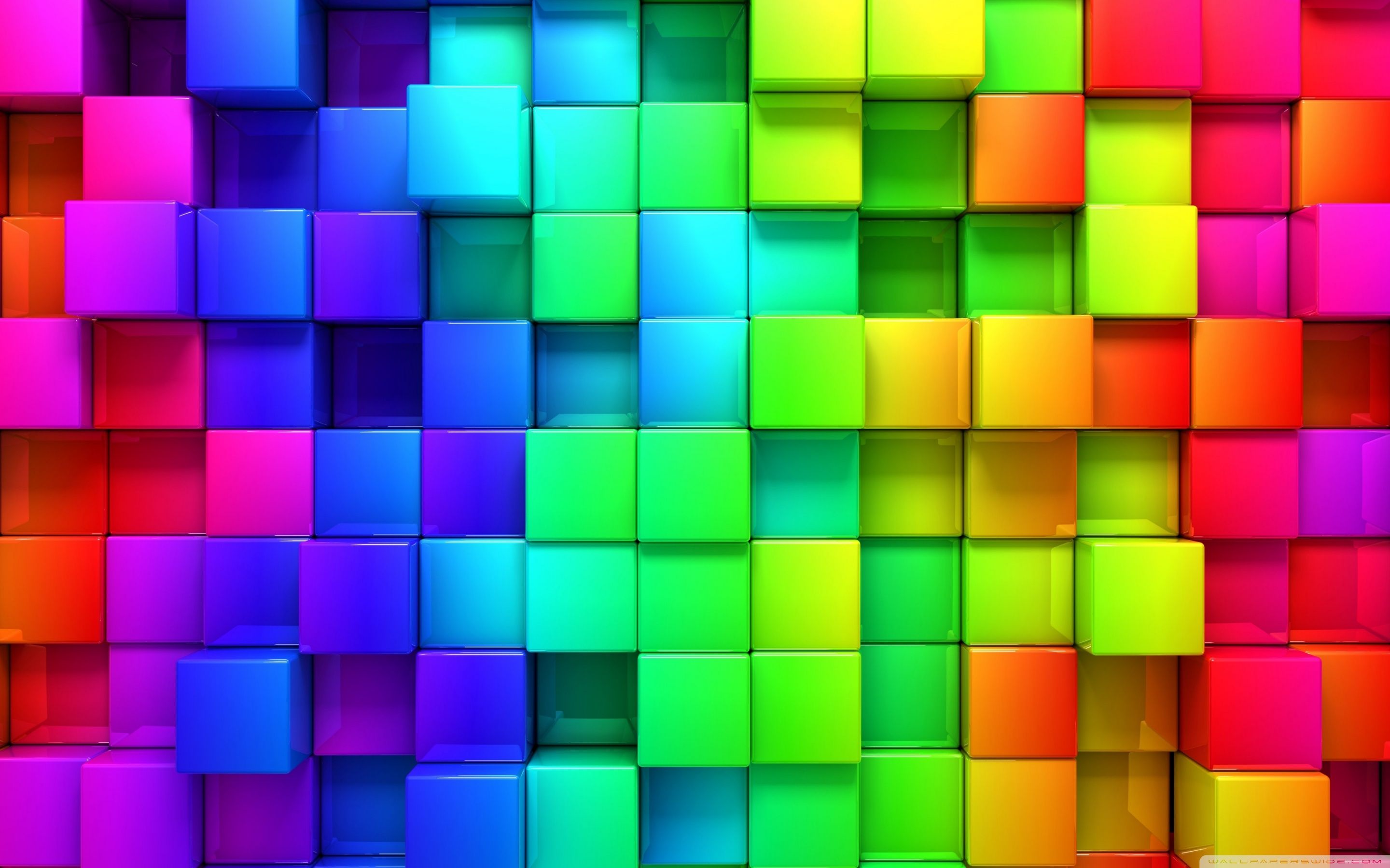 2880x1800 Rainbow Vivid Colors Cubes 4K UHD Wallpaper for UltraHD Desktop and TV : Widescreen and UltraWide Display : Dual and Triple Monitor : Smartphone and Tablet Devices