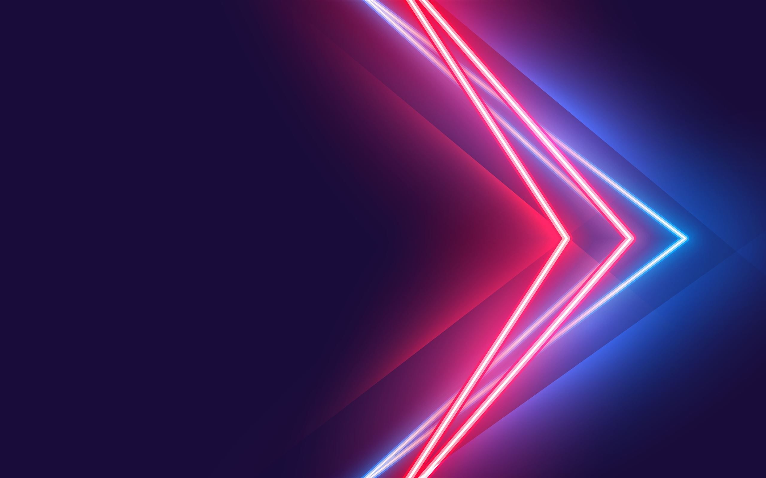 2560x1600 blue red neon vivid colors 5k Mac Wallpaper Download