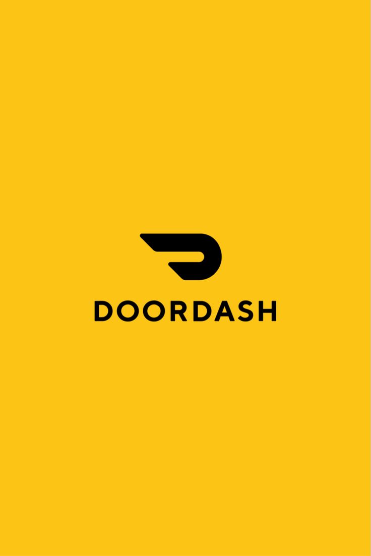 736x1103 Doordash Logo Icon Design. Doordash branding design, Doordash logo on yellow background, Fast food delivery