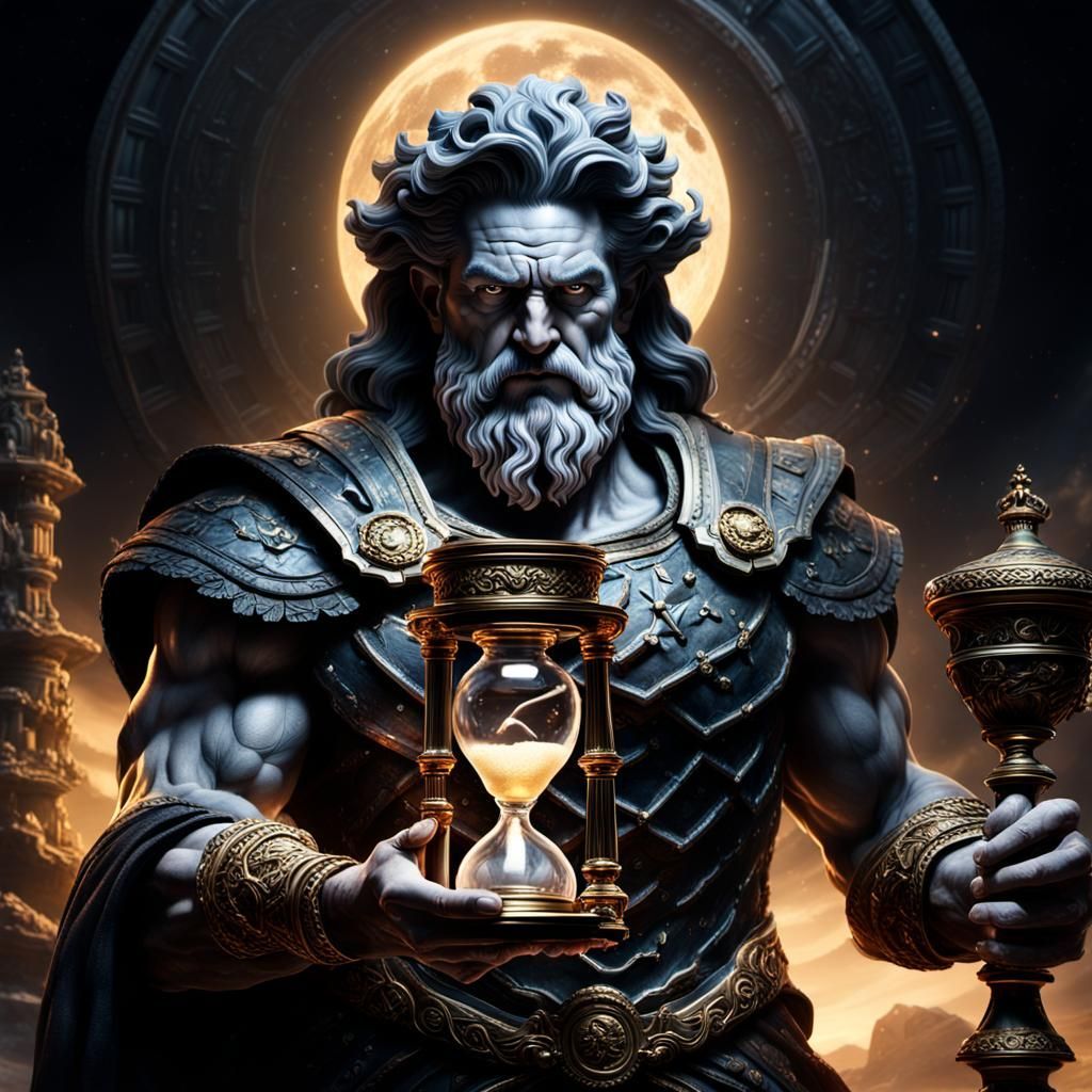 1024x1024 Cronus god of time God of Time with Hourglass