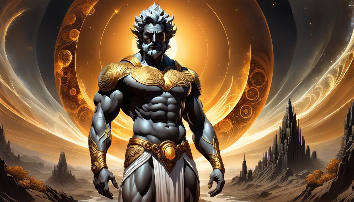 1344x768 Cronus, god of time!, God of Time in Digital Fantas