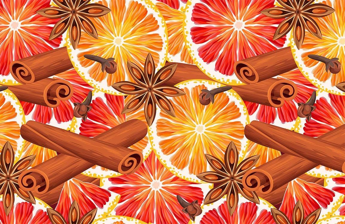 1155x750 Orange With Cinnamon Wallpaper Mural