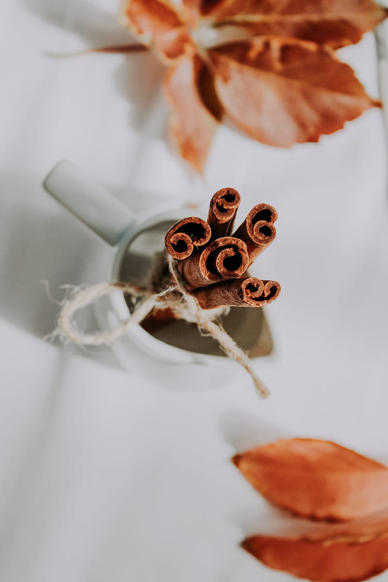 800x1200 Cinnamon, spice, cup, macro, brown, HD phone wallpaper