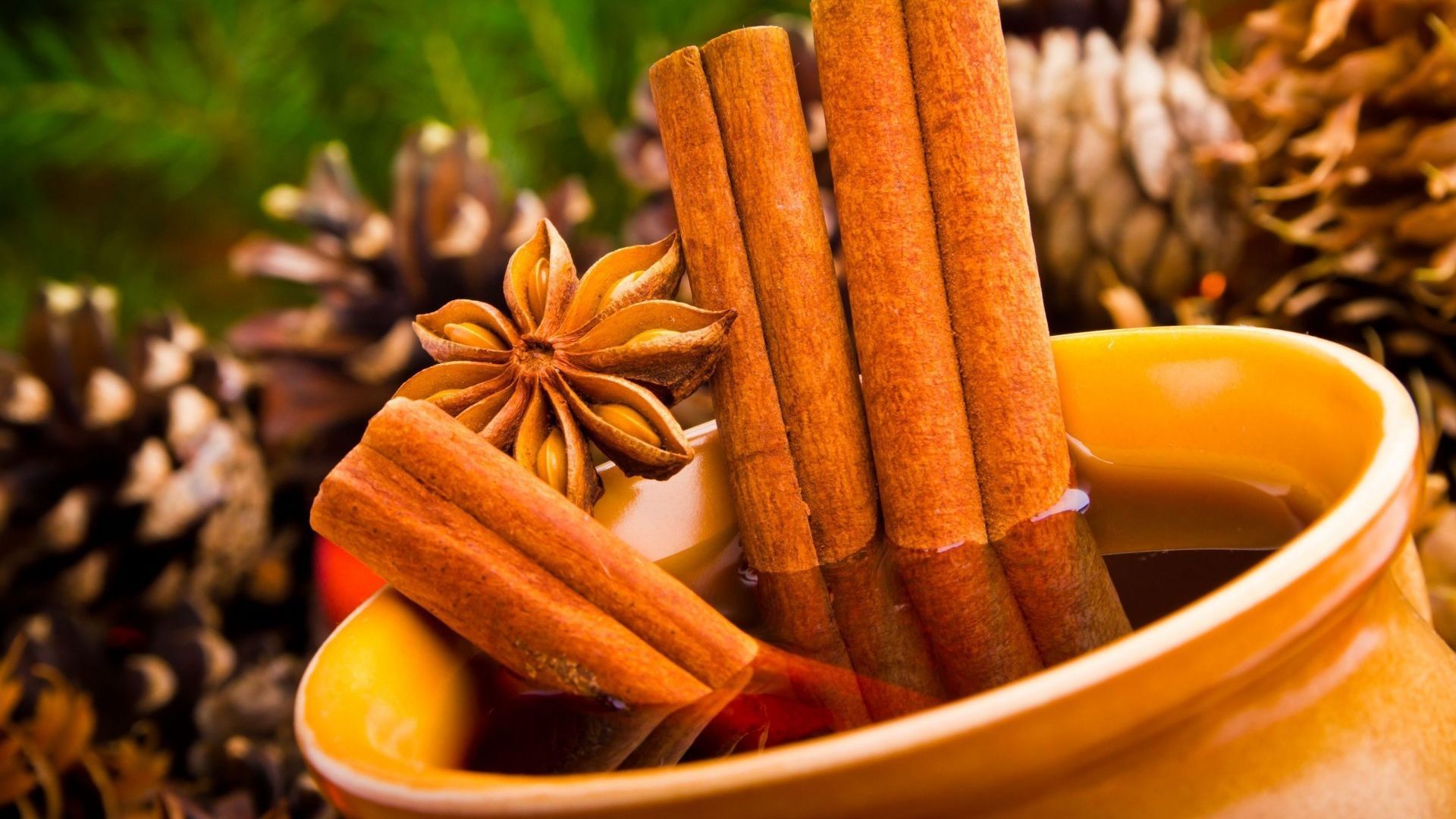 1920x1080 Cinnamon Tea Wallpaper