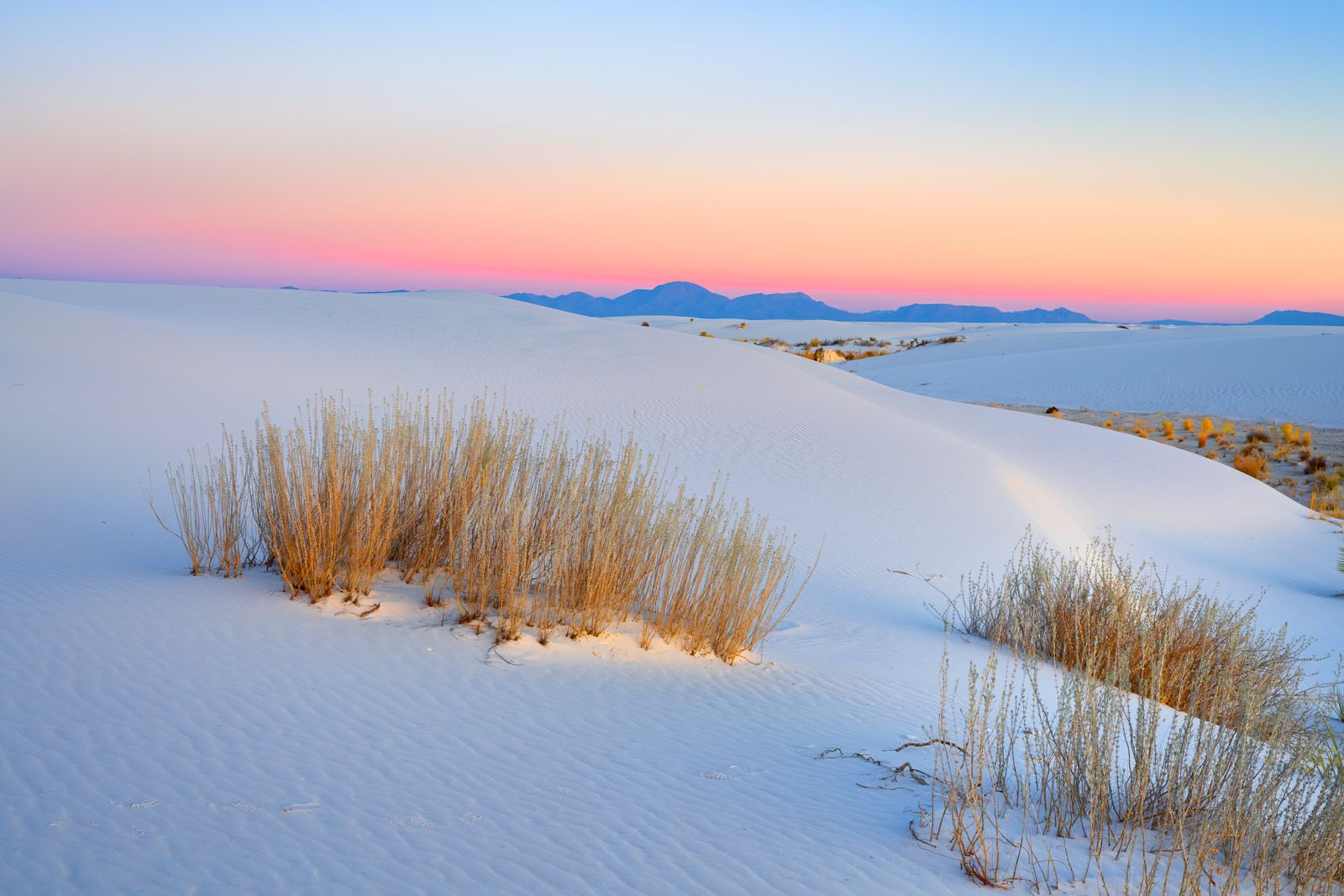 1600x1067 Soft Morning Color Sand Dunes White Sands Natl Park Photo. Fine Art Prints By Joseph C. Filer