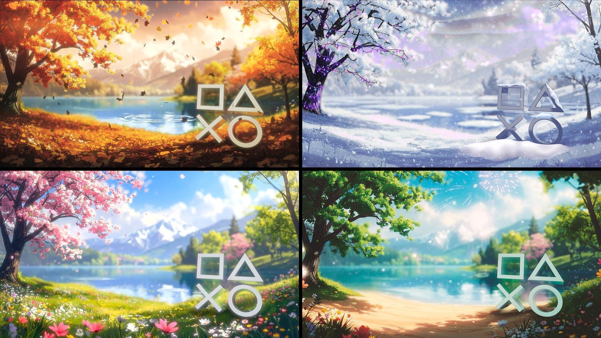 1920x1080 PS5 gets an animated background that changes with the seasons