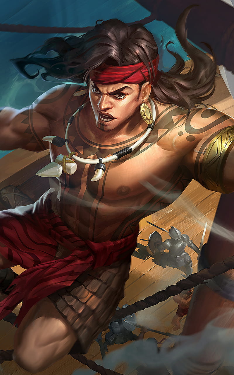 800x1280 Lapu Lapu, bang, fighter, gaming, hero, legend, legends, ml, moba, mobile, HD phone wallpaper