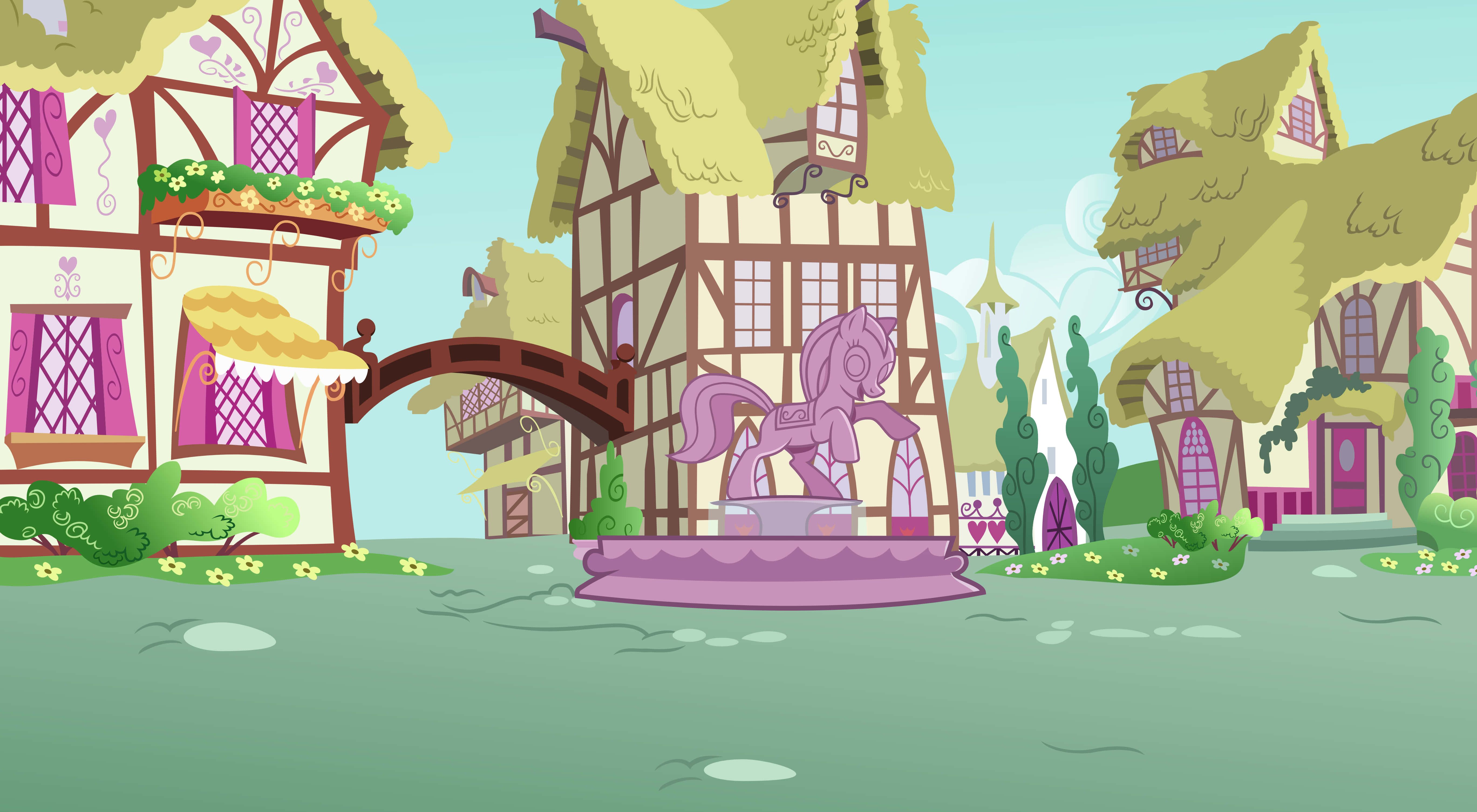 5474x3012 Download MLP Background Ponyville Background