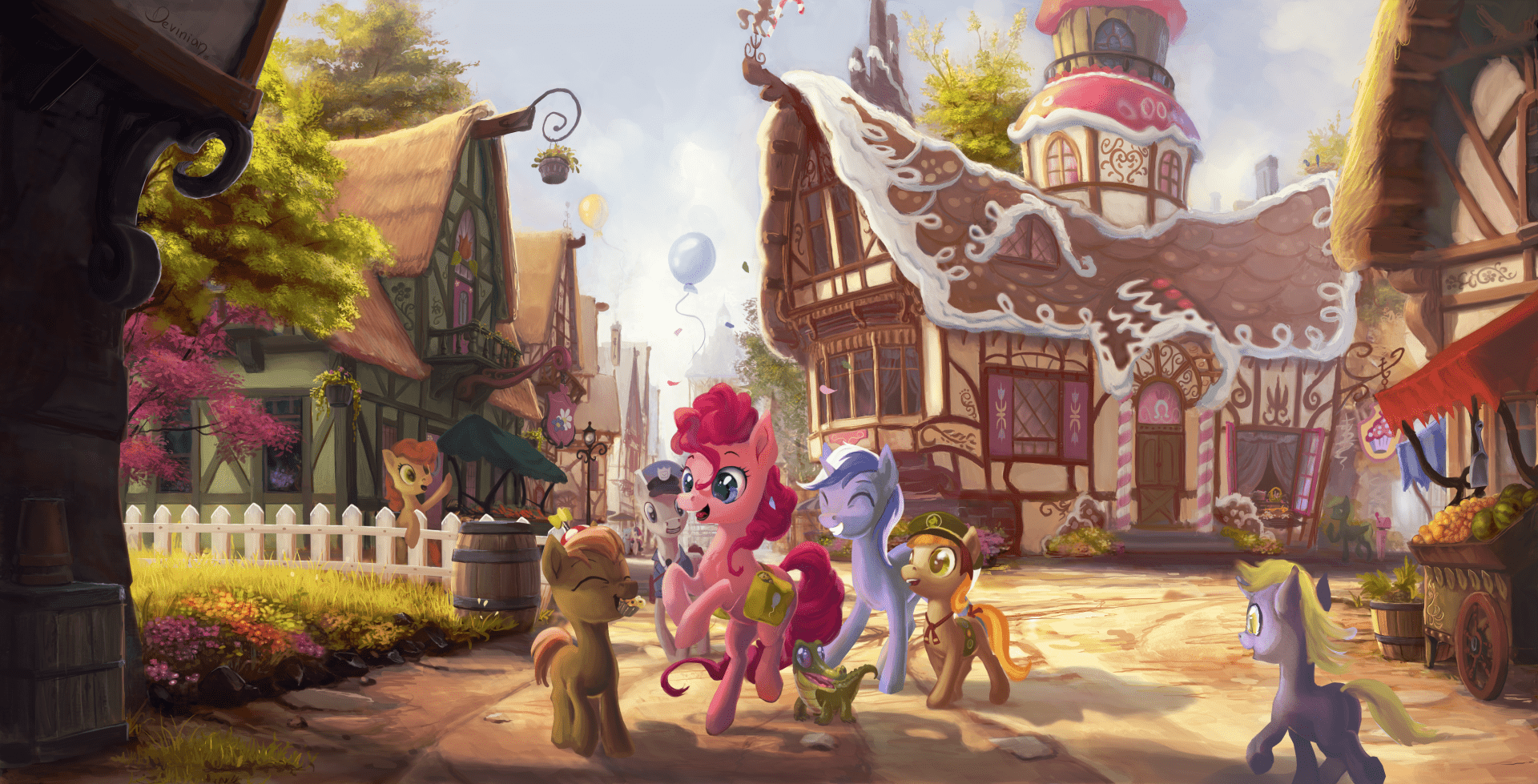 1920x979 Ponyville Stroll