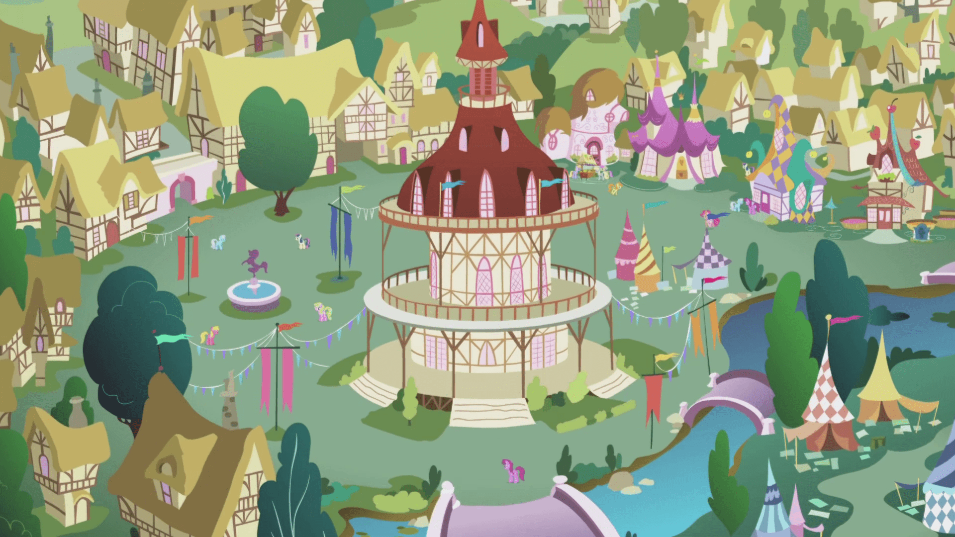 1920x1080 Ponyville Town Hall