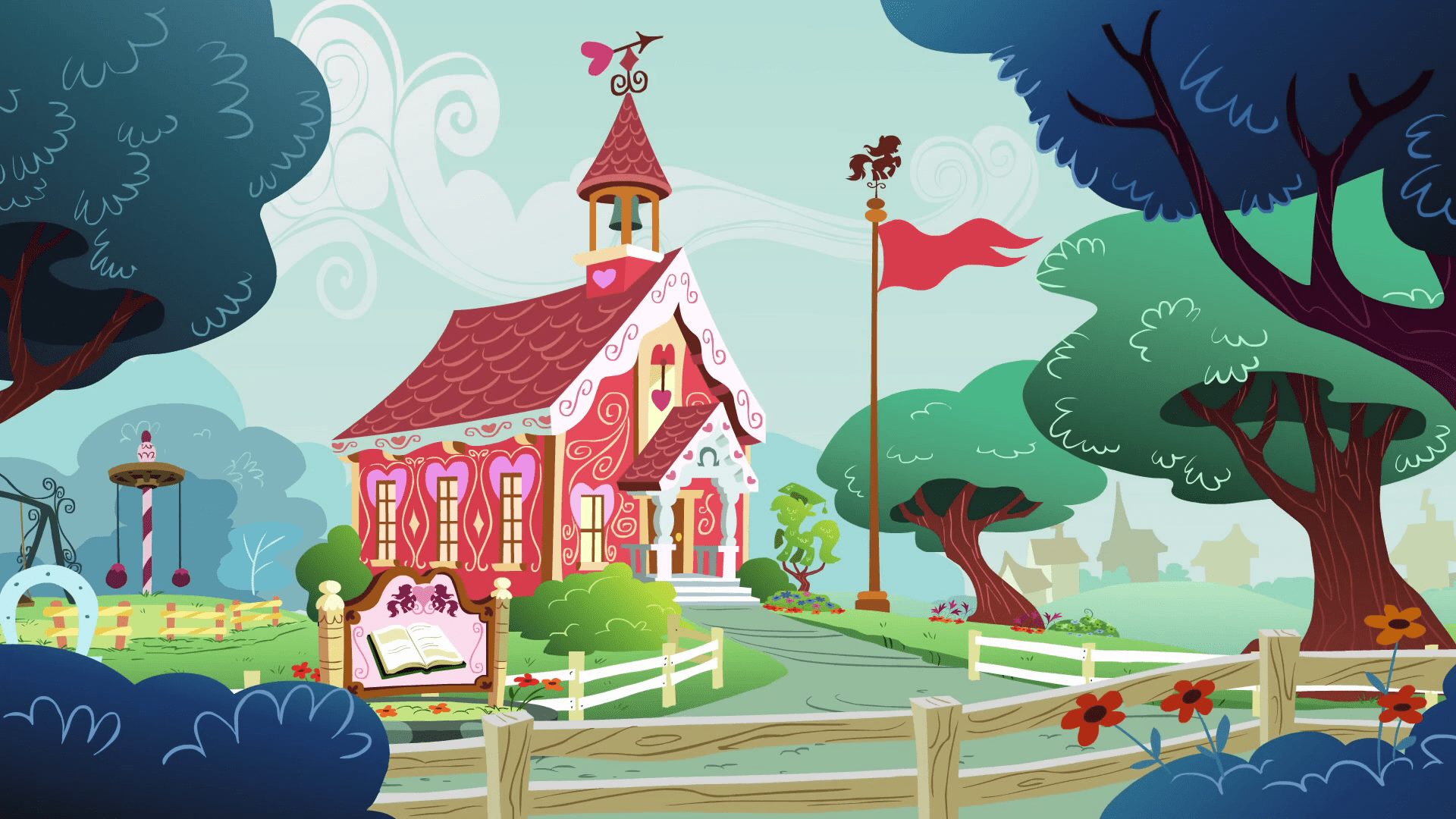 1920x1080 Ponyville Schoolhouse