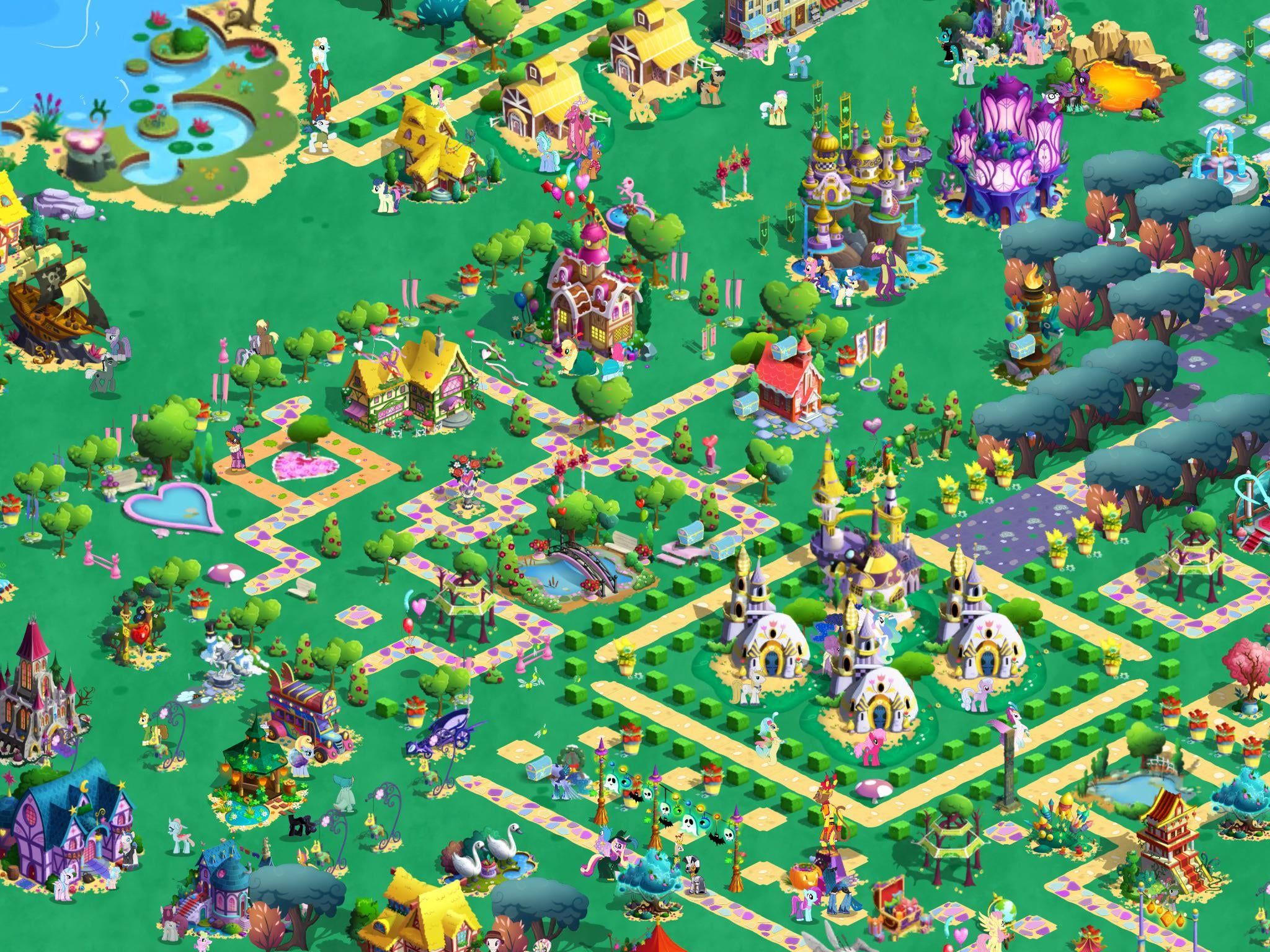 2048x1536 can someone with hearts&hooves theme share their ponyville?