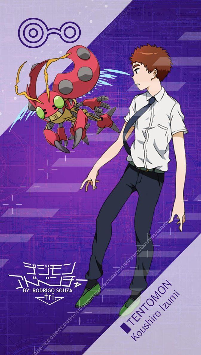673x1188 Koushiro Izumi _ TENTOMON Digimon Adventure