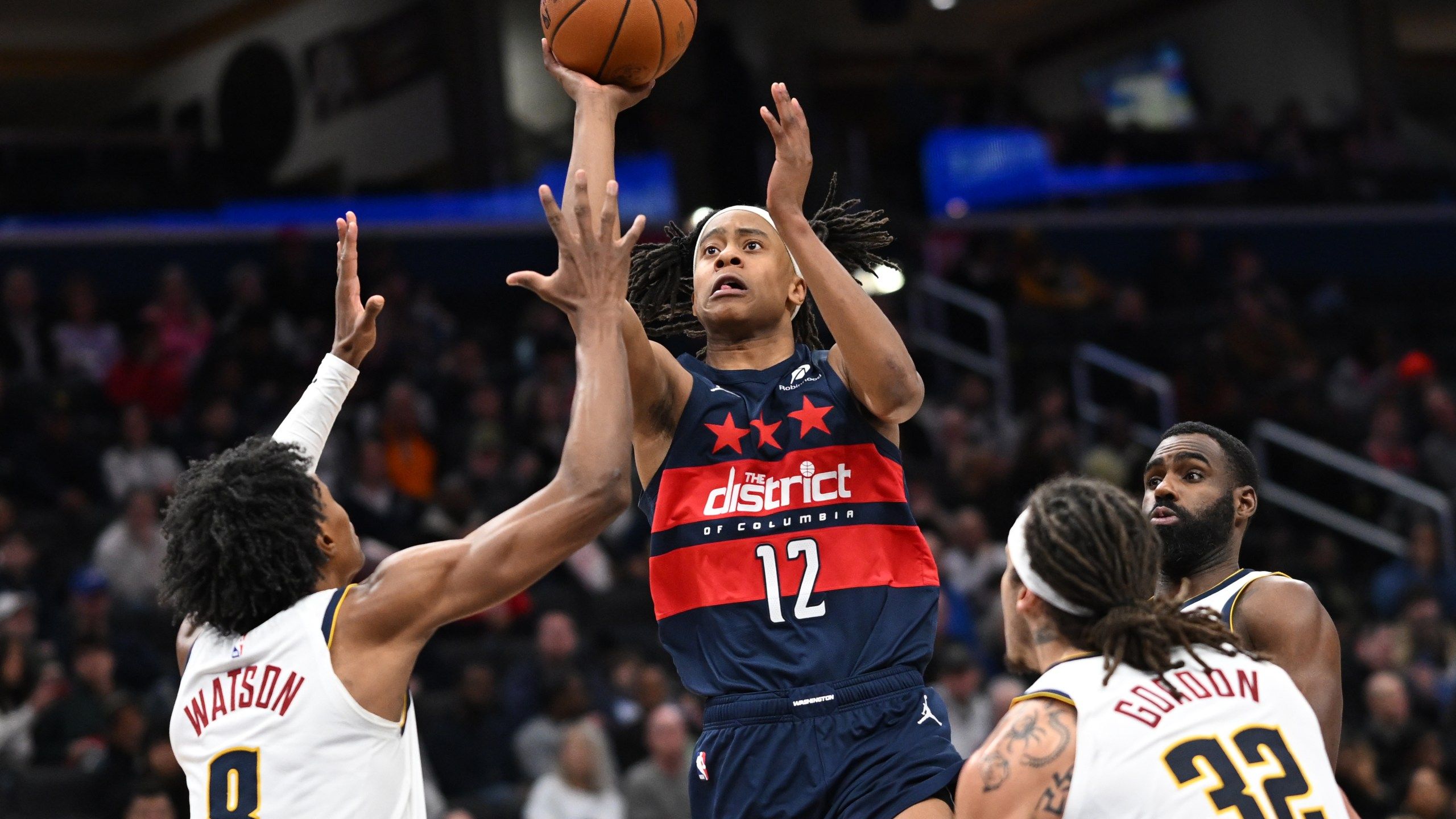2560x1440 Peyton Watson Scores Career High 35 Points As Short Handed Nuggets Outlast Wizards 107 97. DC News Now