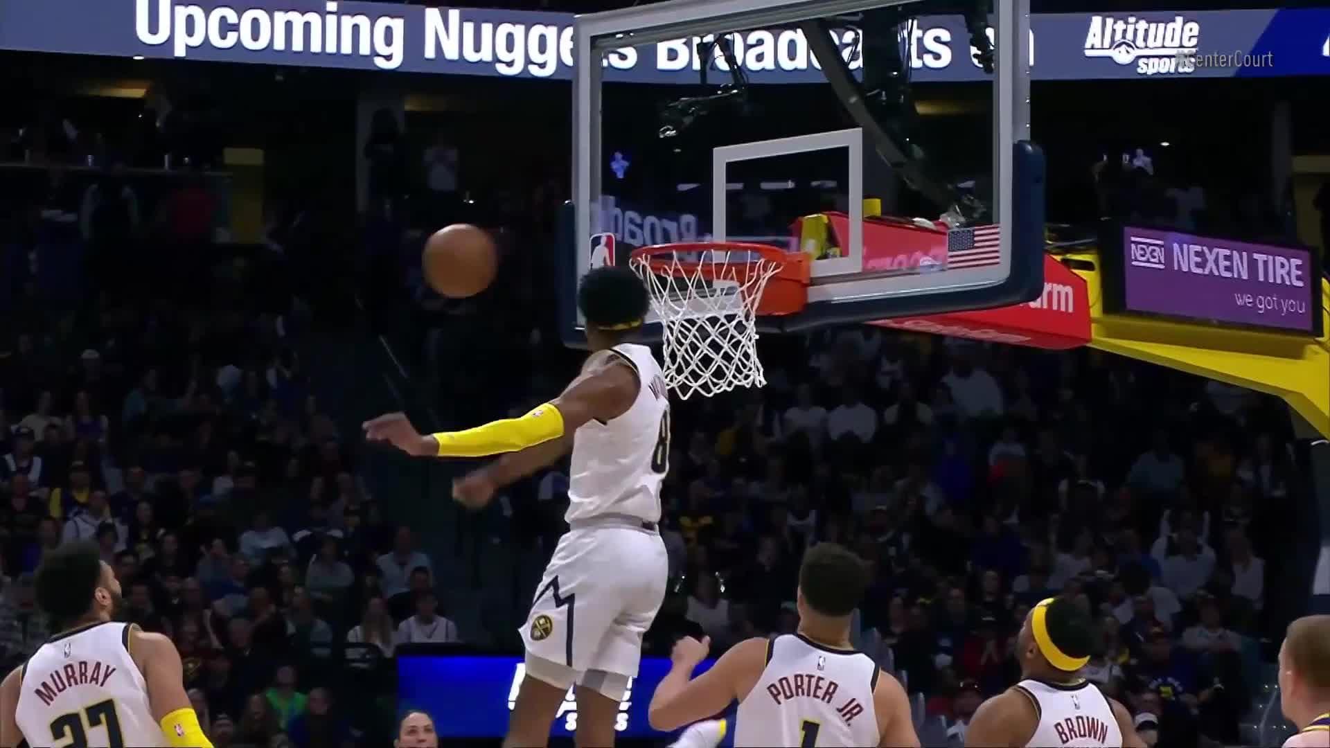 1920x1080 Peyton Watson with one of the day's best blocks