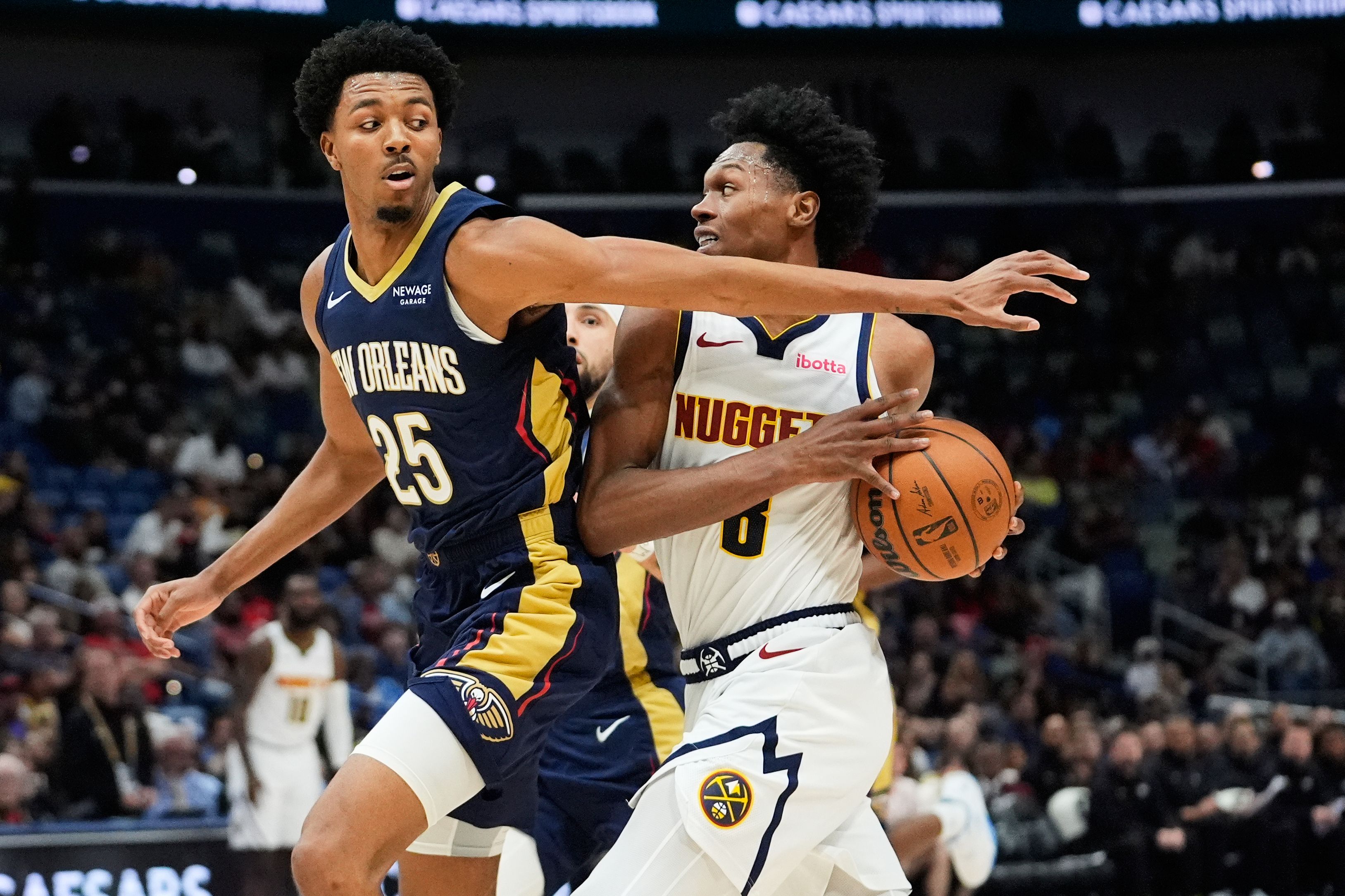 3255x2170 Peyton Watson on switching agents, thriving in Nuggets' starting lineup