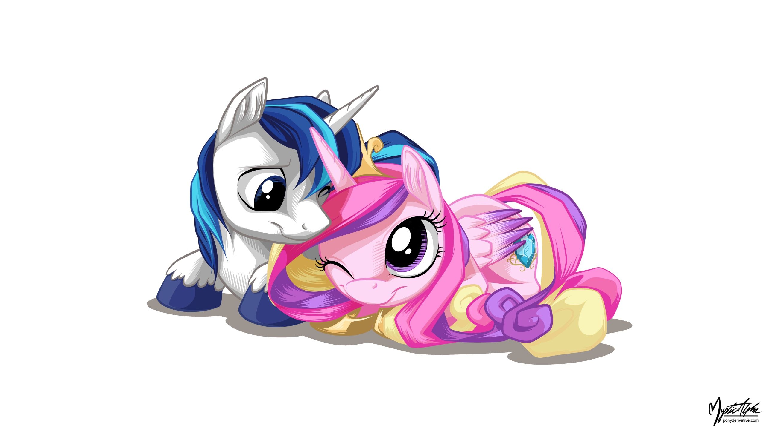 2560x1440 Shining Armor and Princess cadance 2 16.9 by mysticalpha. My Little Pony wallpaper. My Little Wallpaper are Magic