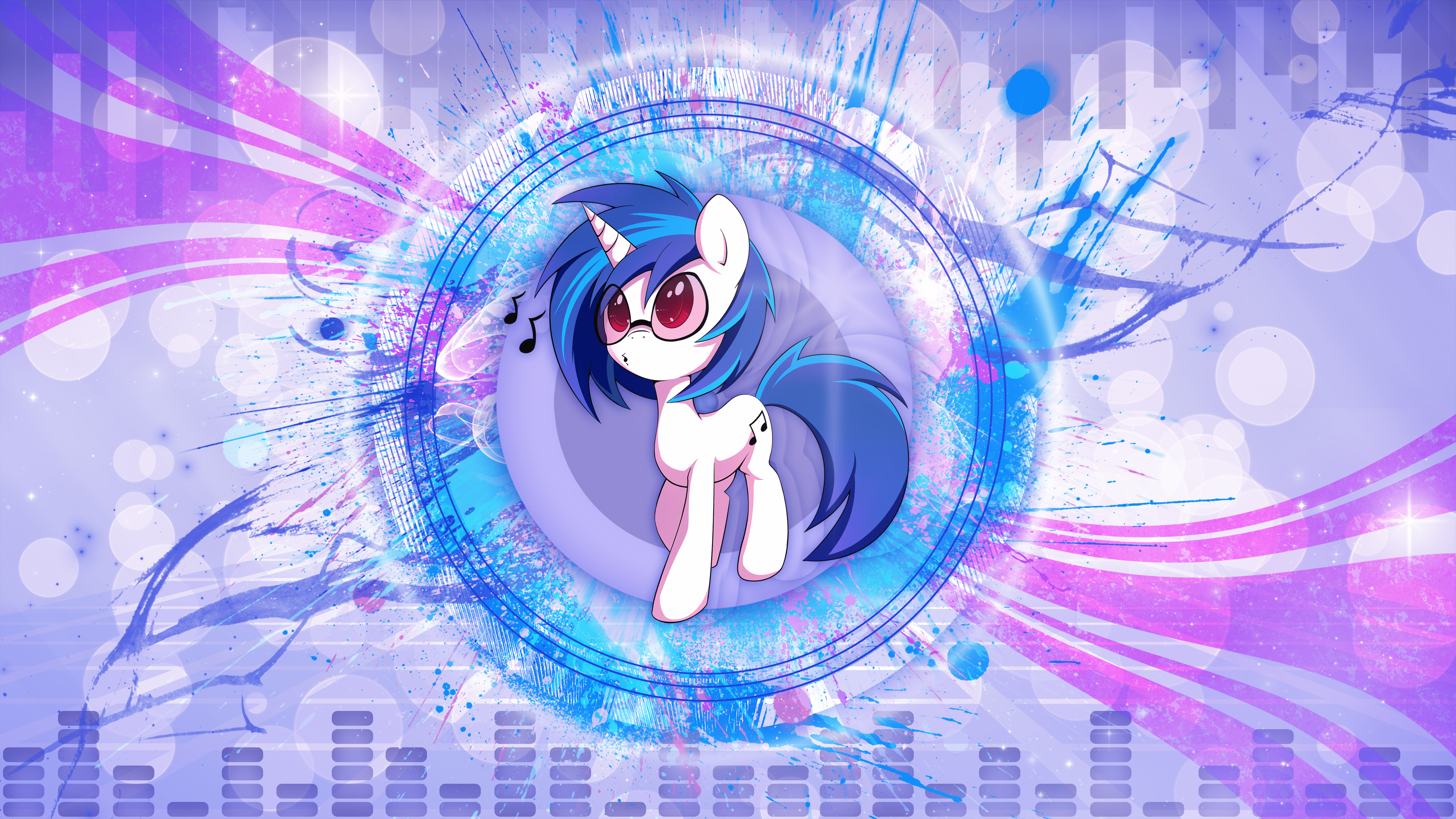3840x2160 Vinyl Scratch wallpaper v2 by skrayp and SmittyG. My Little Pony wallpaper. My Little Wallpaper are Magic