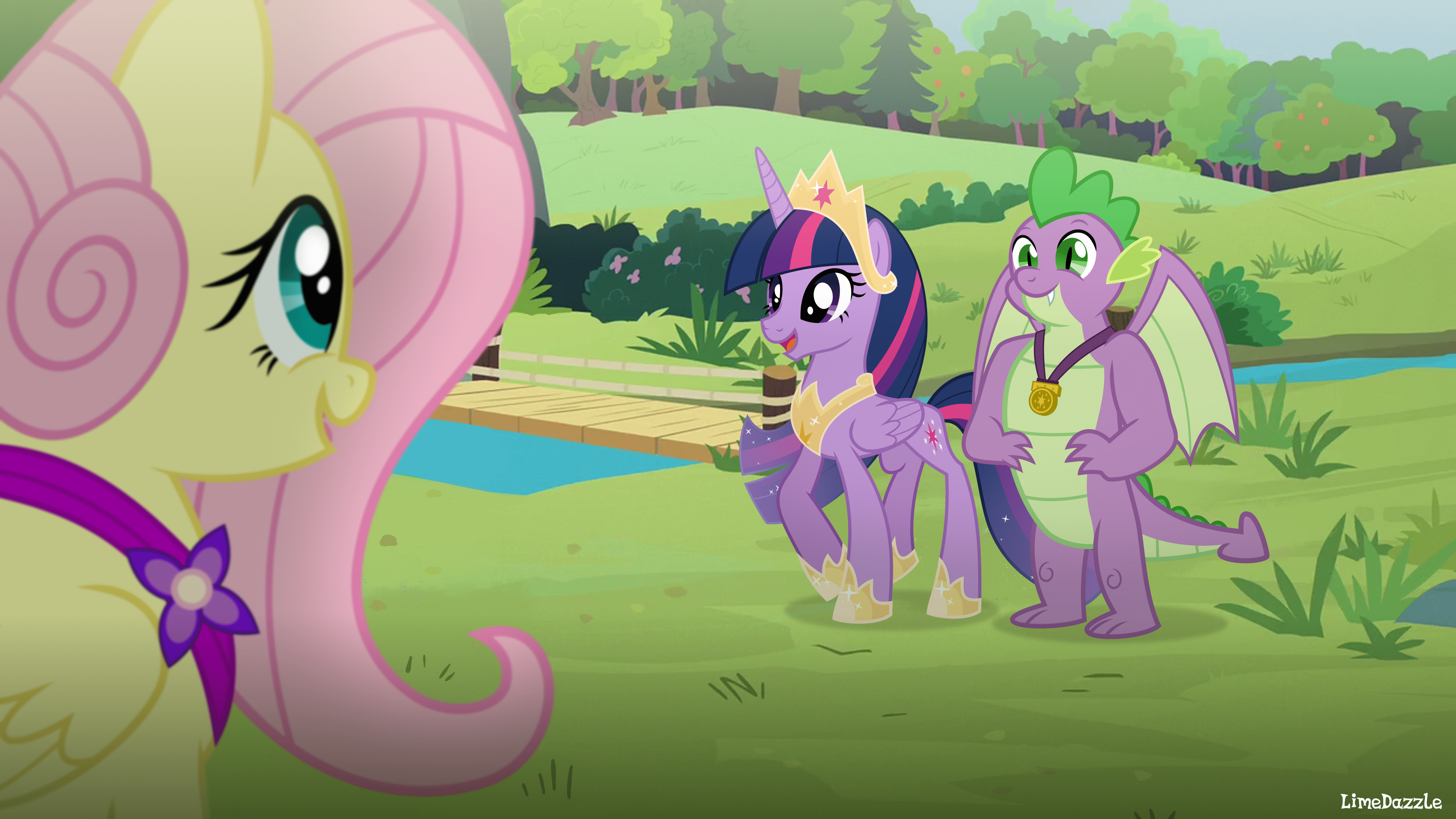 4444x2500 Download Spike (My Little Pony) Twilight Sparkle Fluttershy (My Little Pony) TV Show My Little Pony: Friendship Is Magic 4k Ultra HD Wallpaper