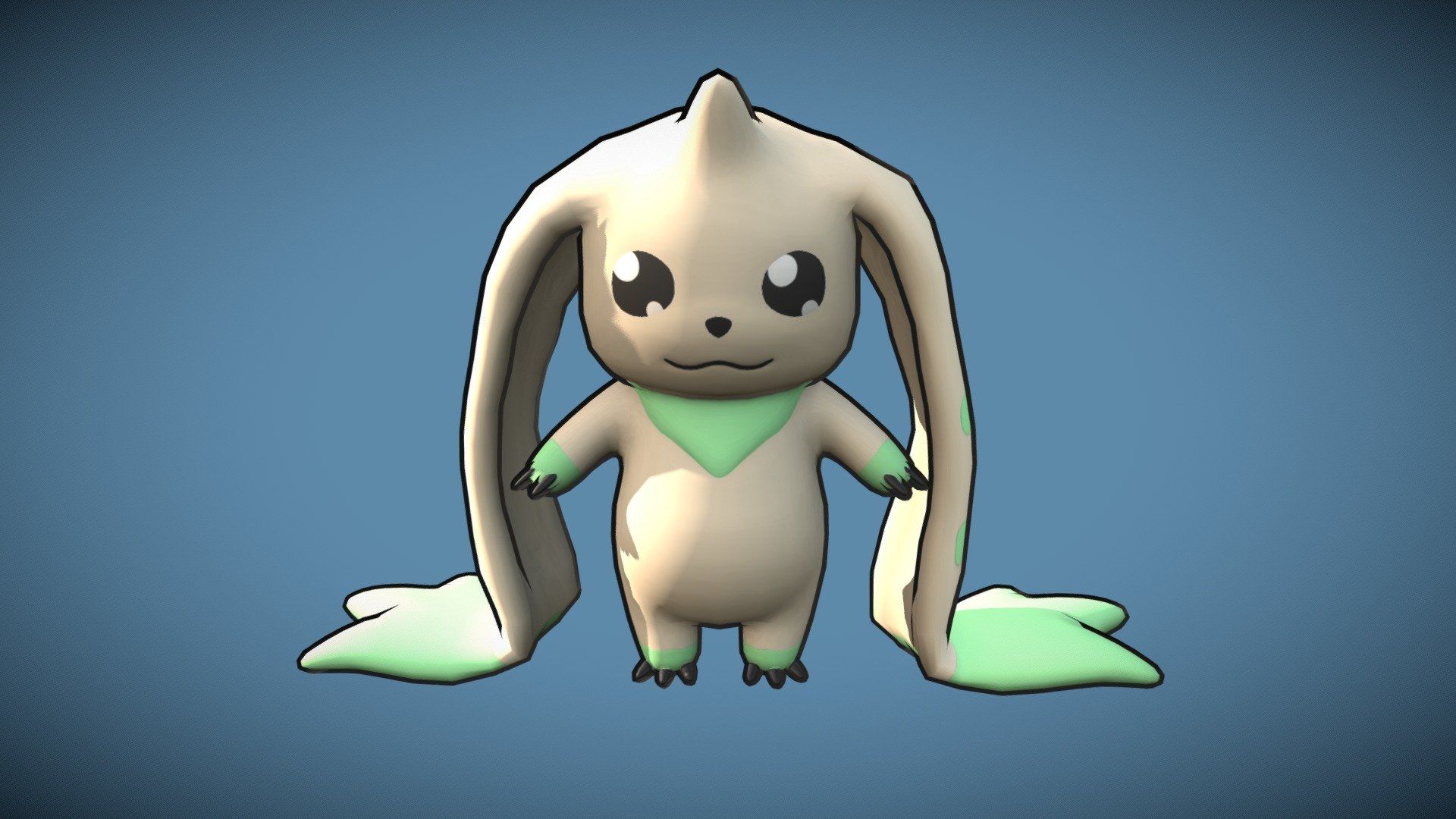 1920x1080 Terriermon Free 3D model by Joel Wood [b7e085e]