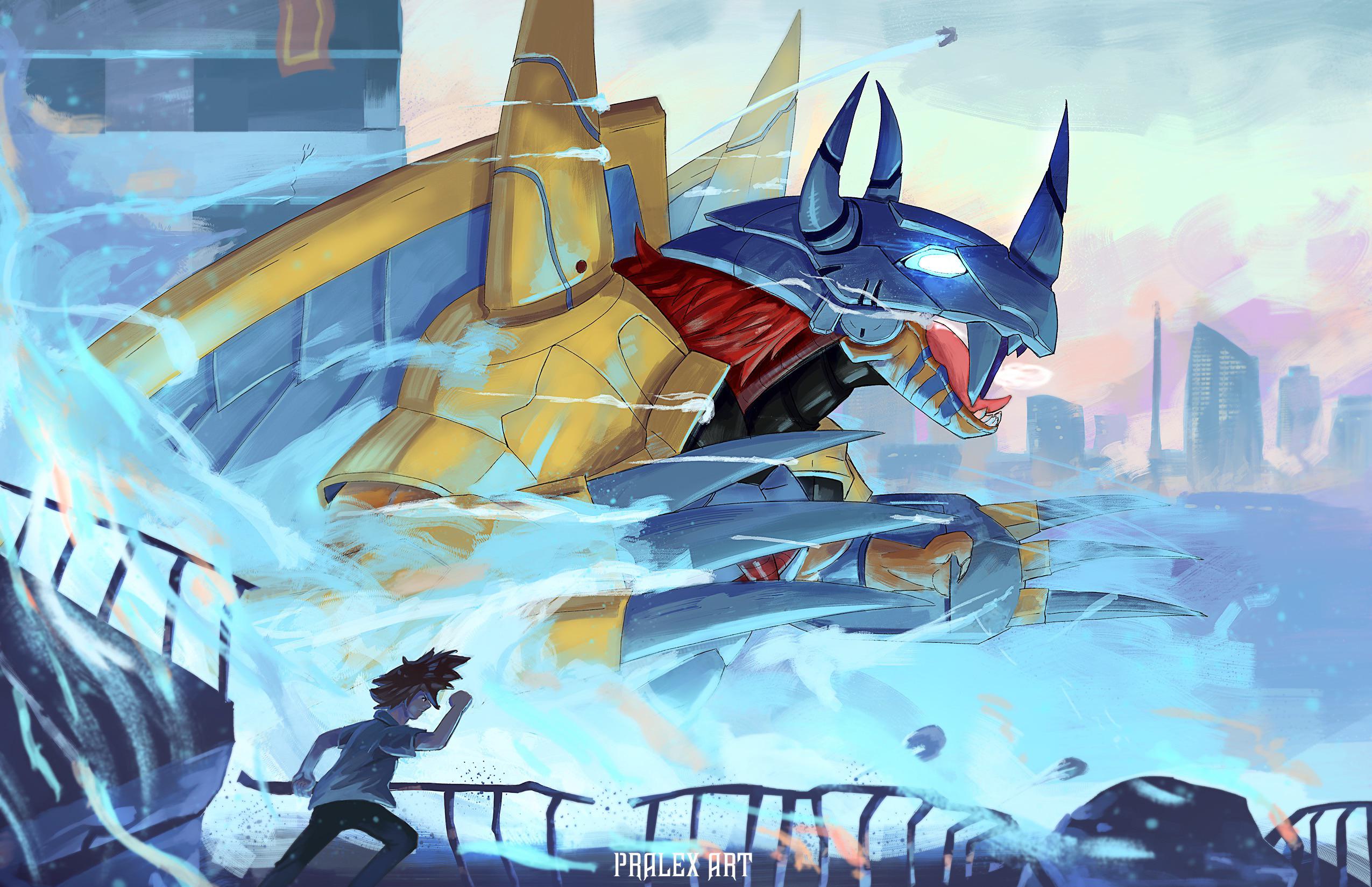 2550x1650 War Greymon fan art