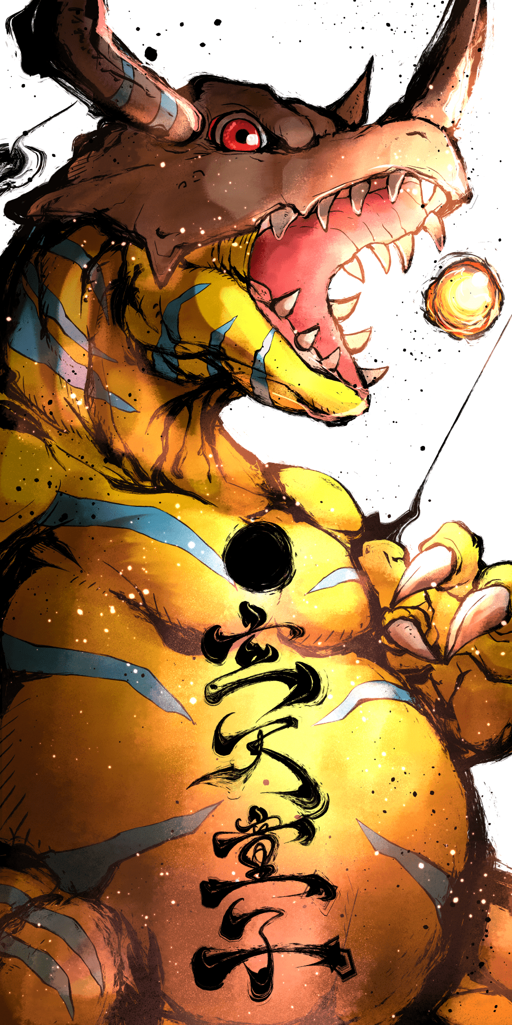 1000x2000 Greymon Adventure Wallpaper by aka ogre Anime Image Board