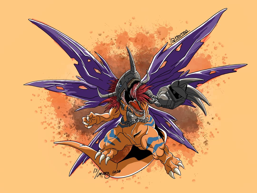 1080x810 Metalgreymon Wallpaper
