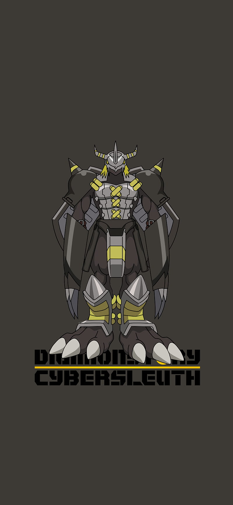 800x1733 HD greymon digimon wallpaper