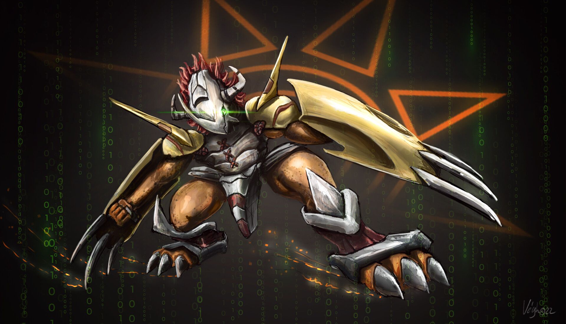 1920x1100 WarGreymon Digimon
