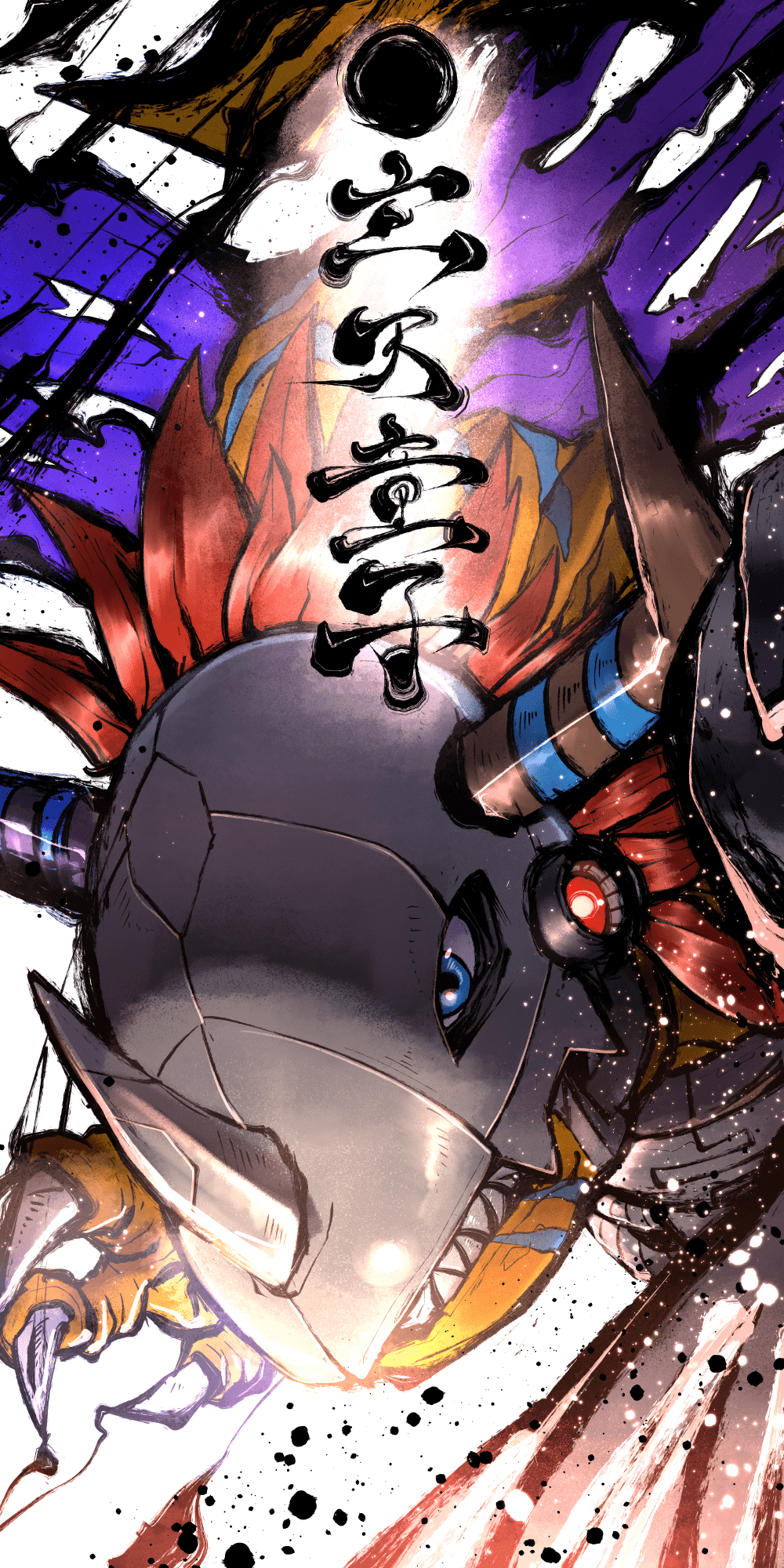 1000x2000 MetalGreymon Adventure Wallpaper by aka ogre Anime Image Board