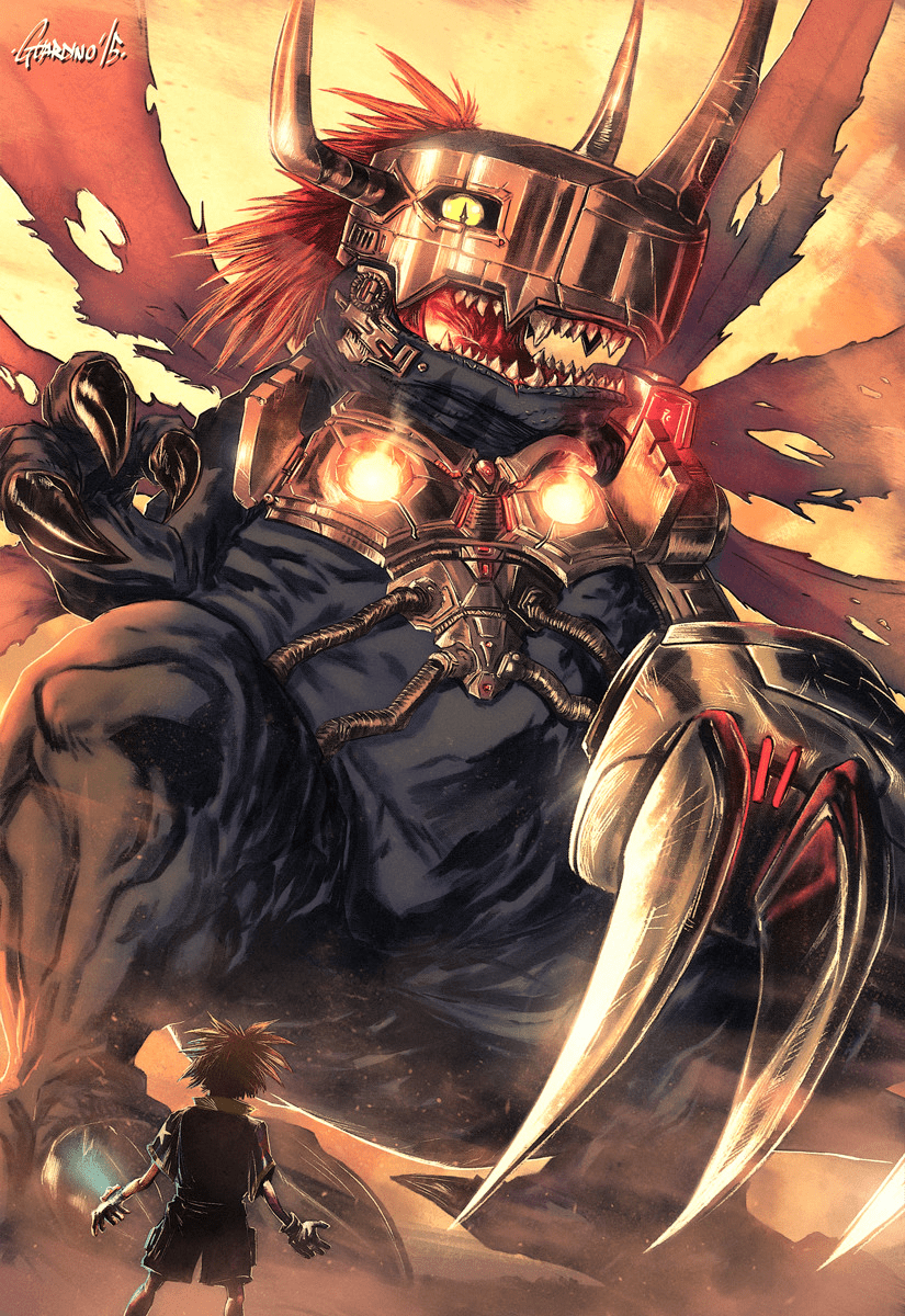 825x1200 Black MetalGreymon, Andrea Guardino