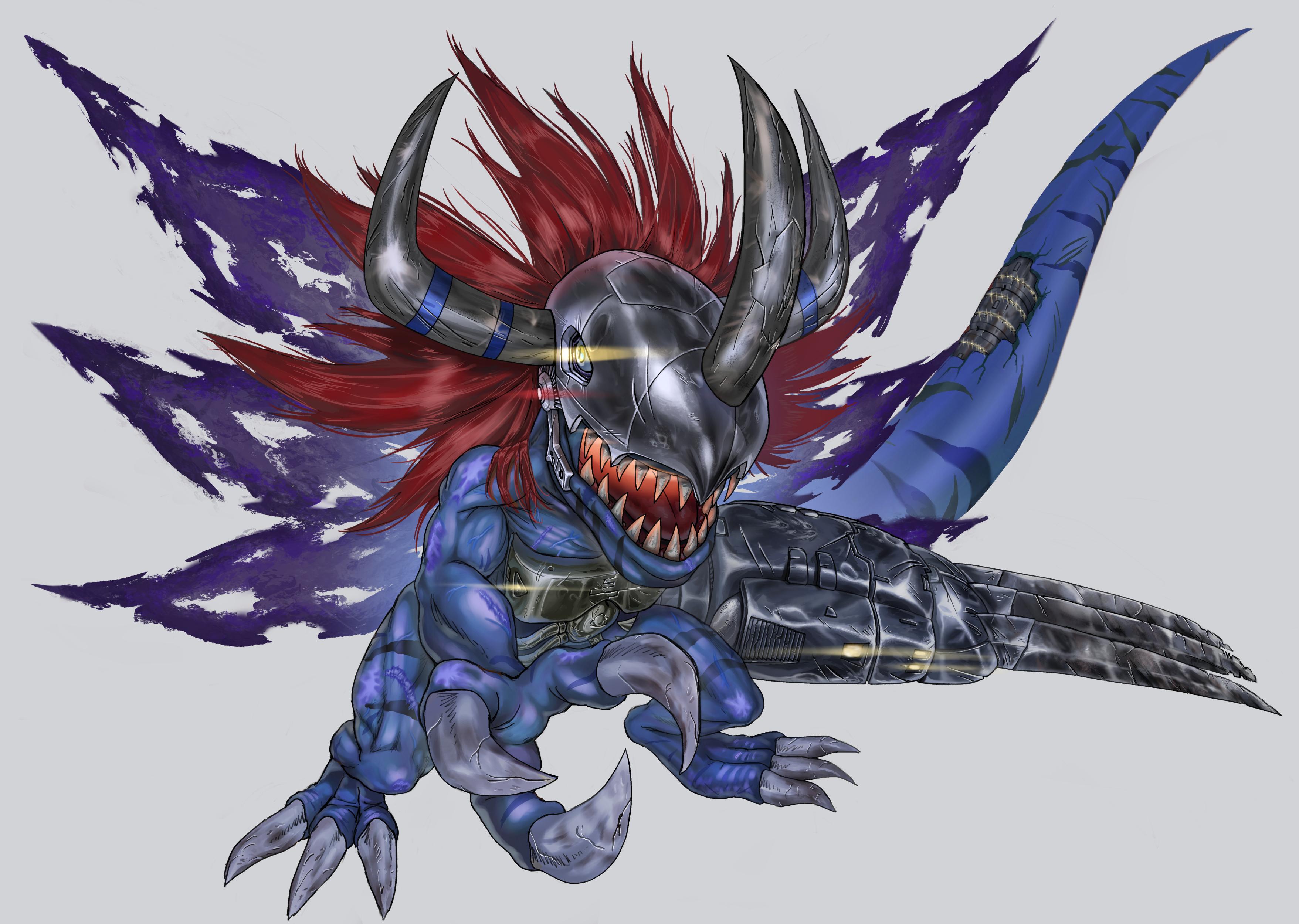3514x2500 MetalGreymon(Battle Hardened) (Virus) (Vaccine) ( Fanart By Me )