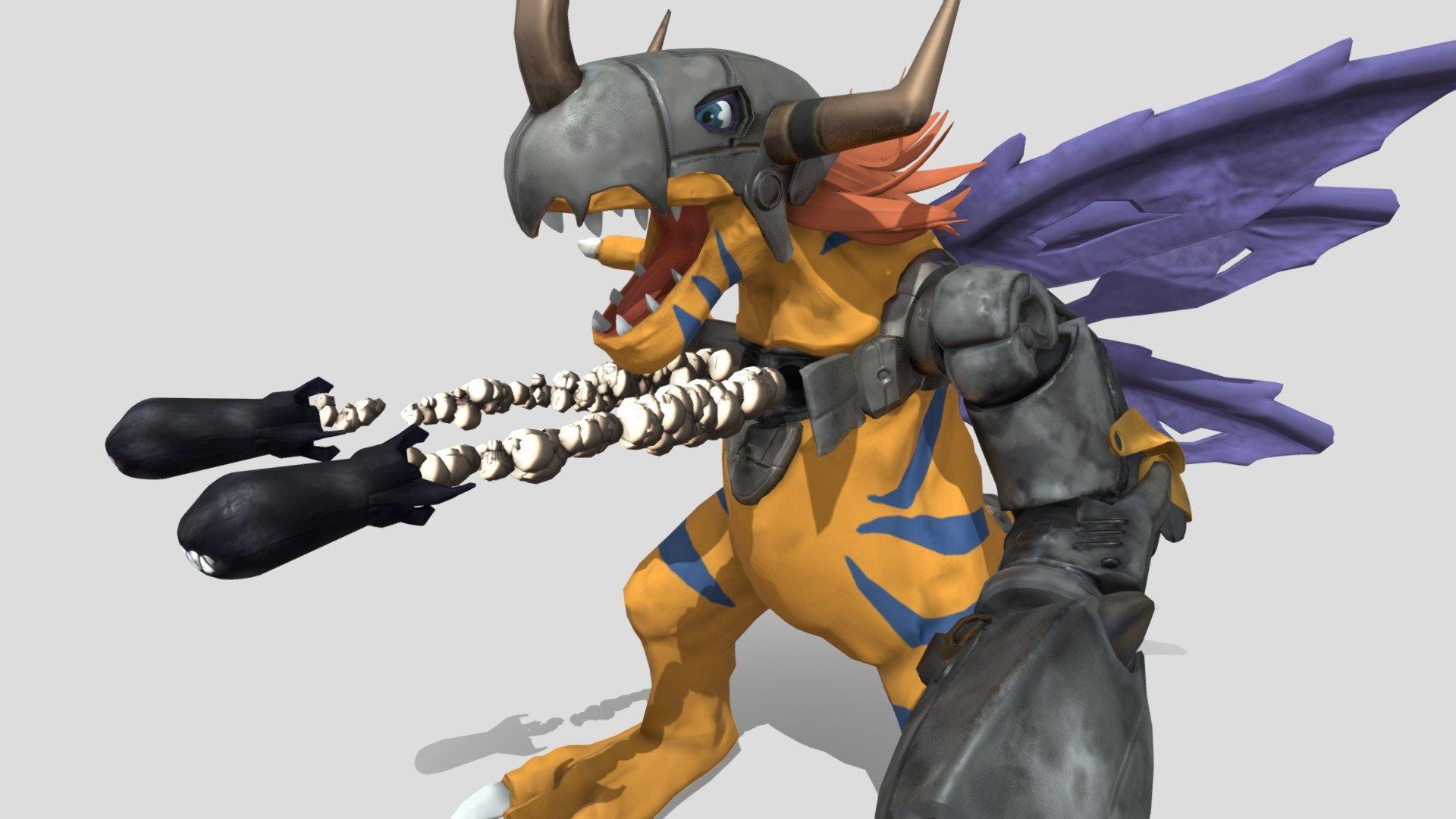 1920x1080 MetalGreymon_fanart model by ndnosleep [c636173]