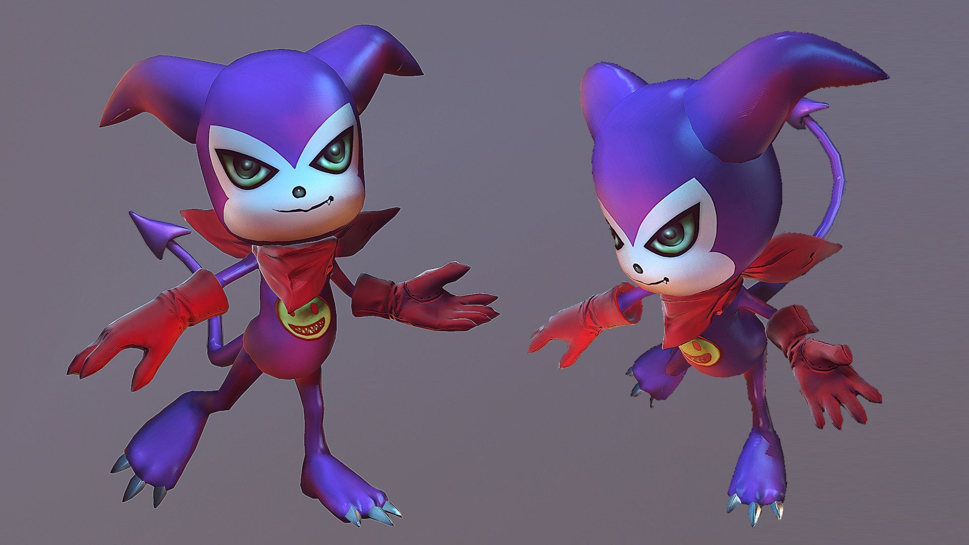 1920x1080 Foxling D.F & Beelzemon