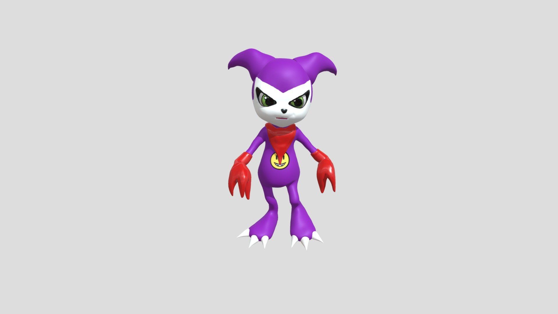 1920x1080 Impmon Character Modeling