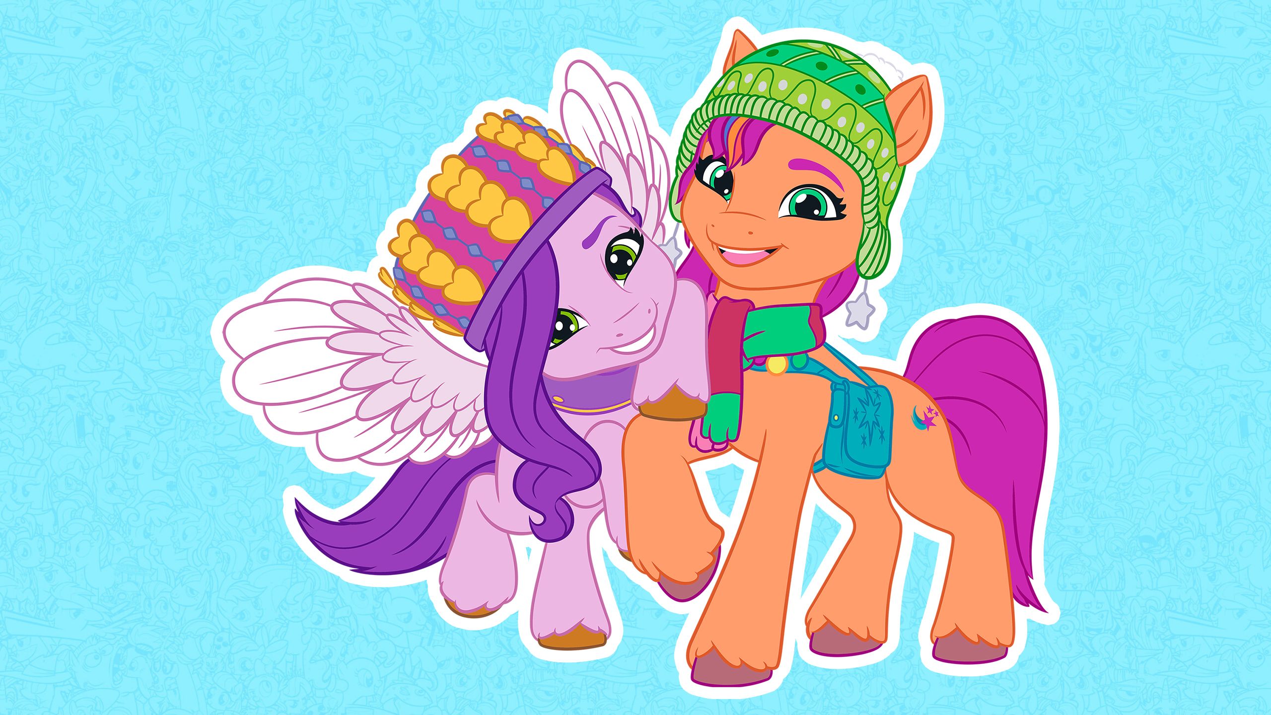 2560x1440 My Little Pony G5 Winter Christmas HD wallpaper