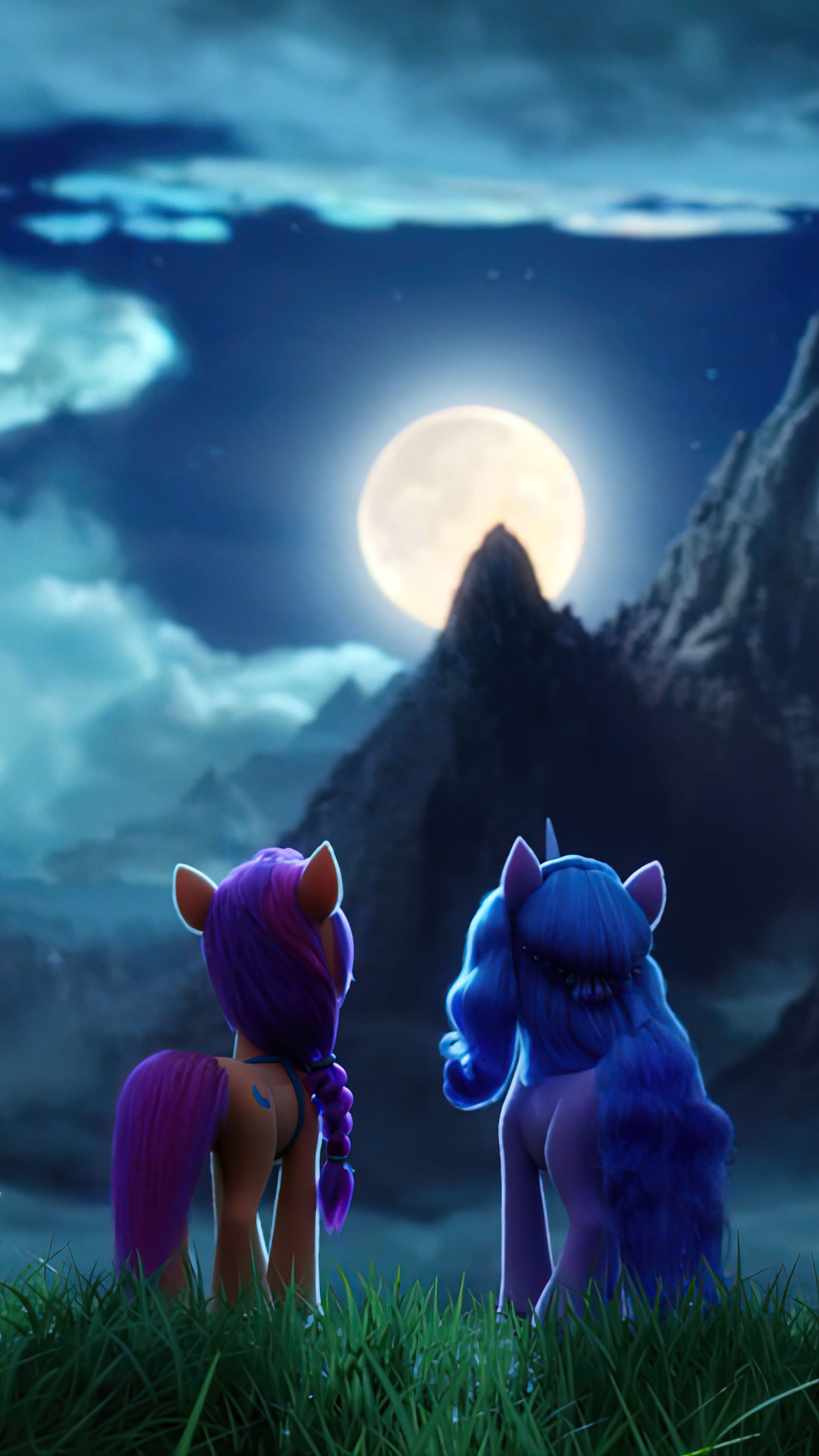 2160x3840 Phone wallpaper: Moon, Pony, Movie, My Little Pony: A New Generation, Sunny Starscout, Izzy Moonbow, My Little Pony 1188625