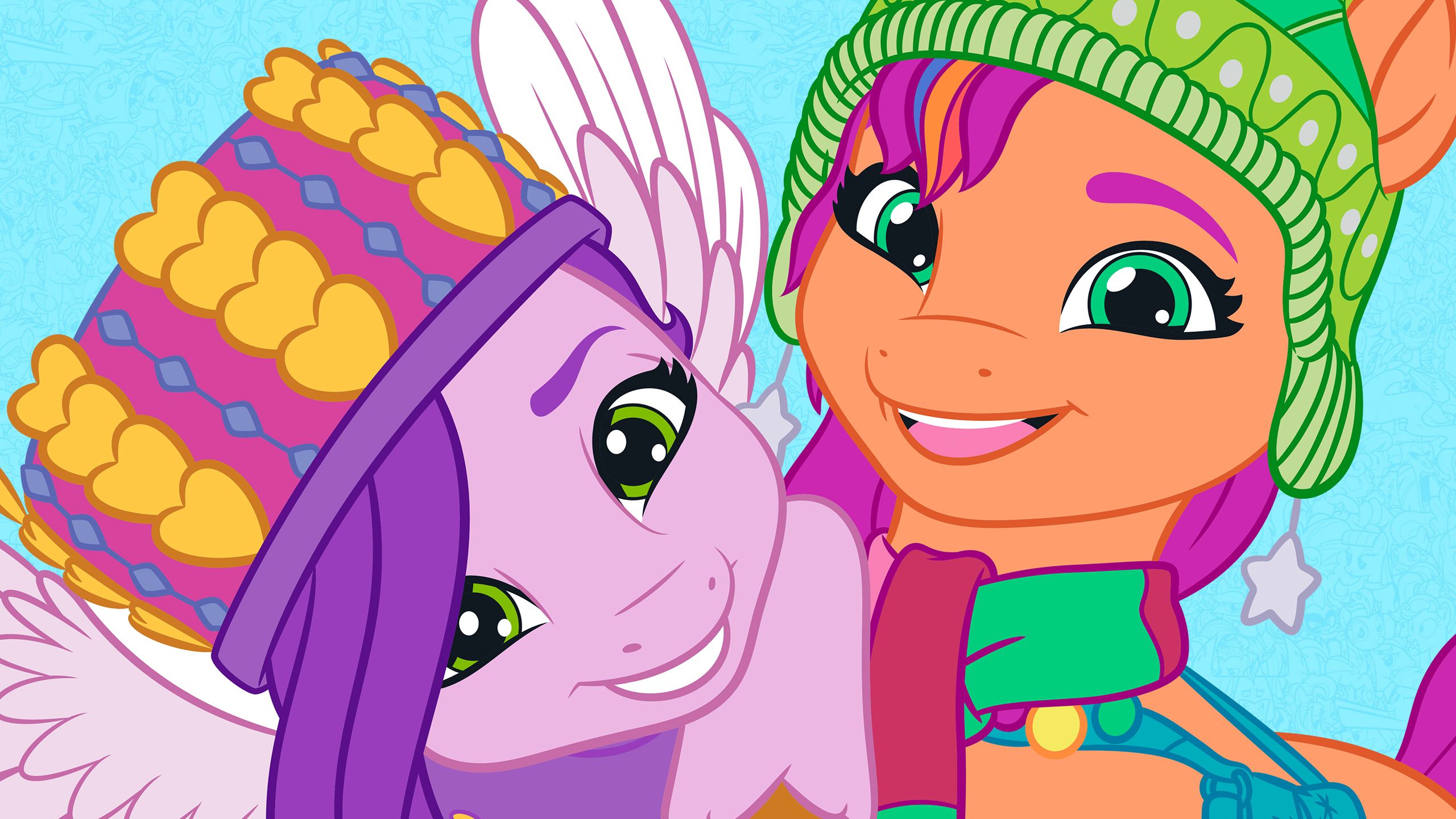 2560x1440 My Little Pony G5 Winter Christmas HD wallpaper