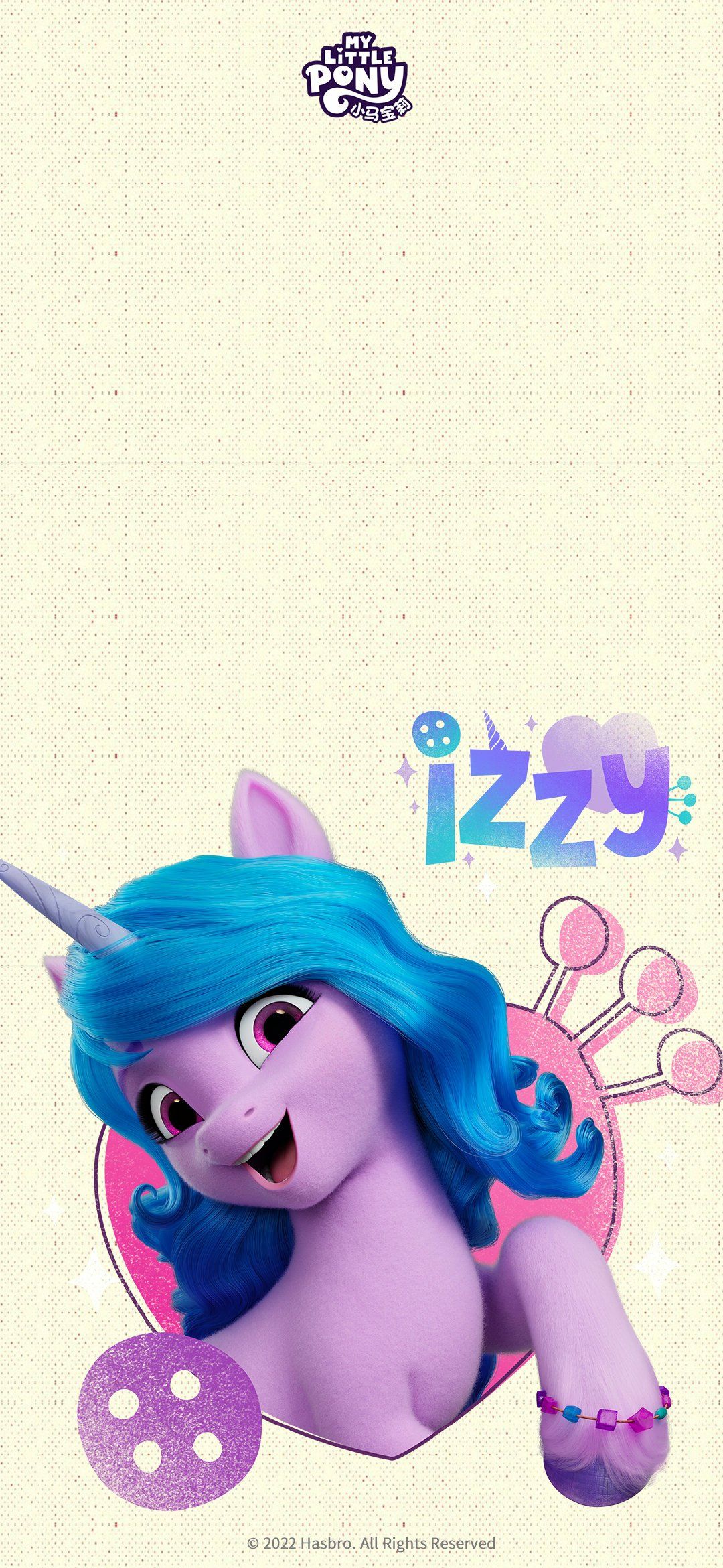 1080x2341 Download Izzy Moonbow Movie My Little Pony: A New Generation Phone Wallpaper