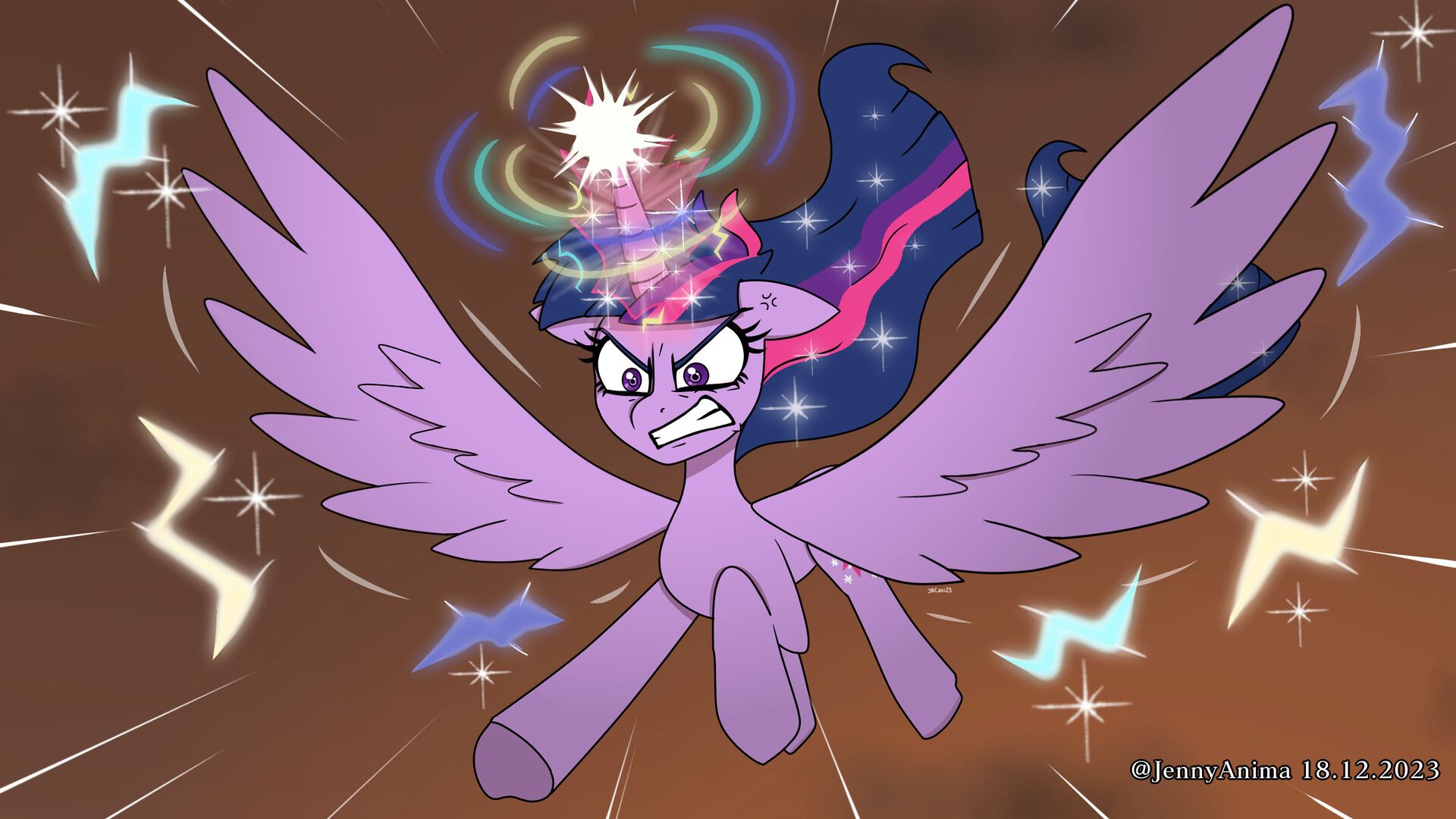 1920x1080 Furious Princess Twilight against Lord Tirek