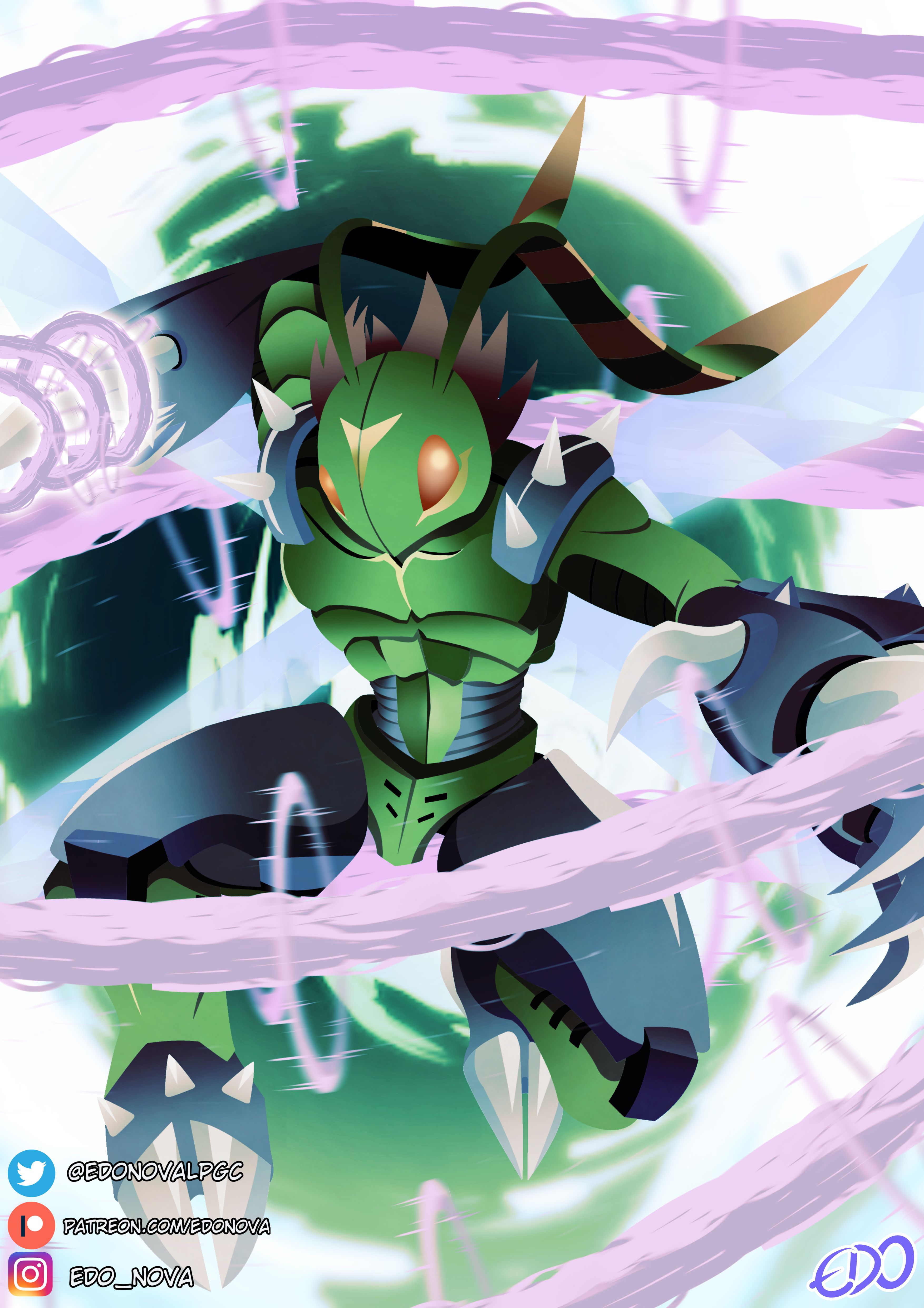 3508x4961 Stingmon by EdoNova87 on Newgrounds