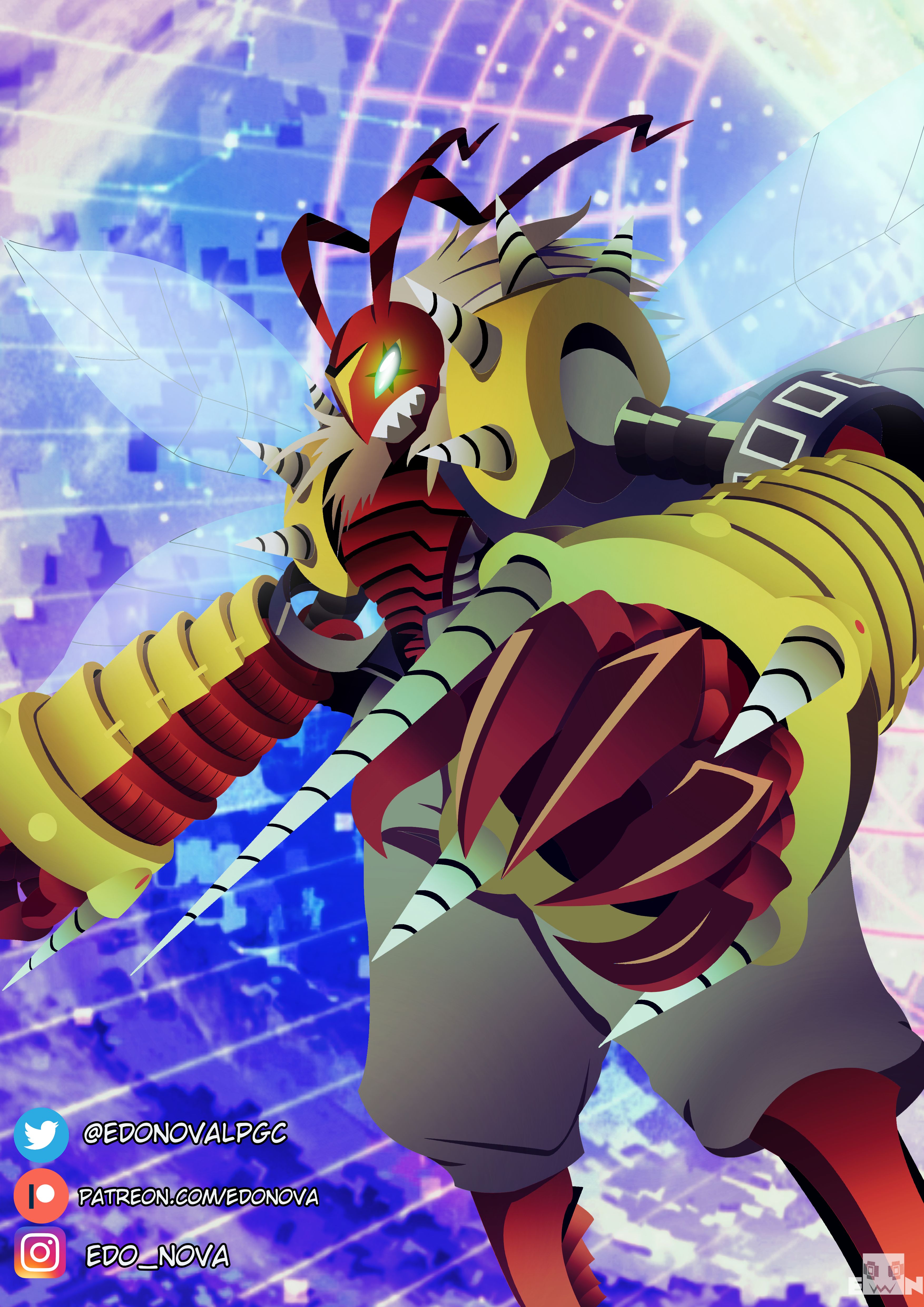 3508x4961 Banchou Stingmon by EdoNova87 on Newgrounds