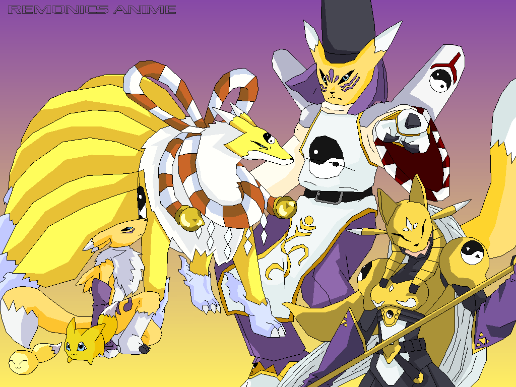 1024x768 Renamon Wallpaper